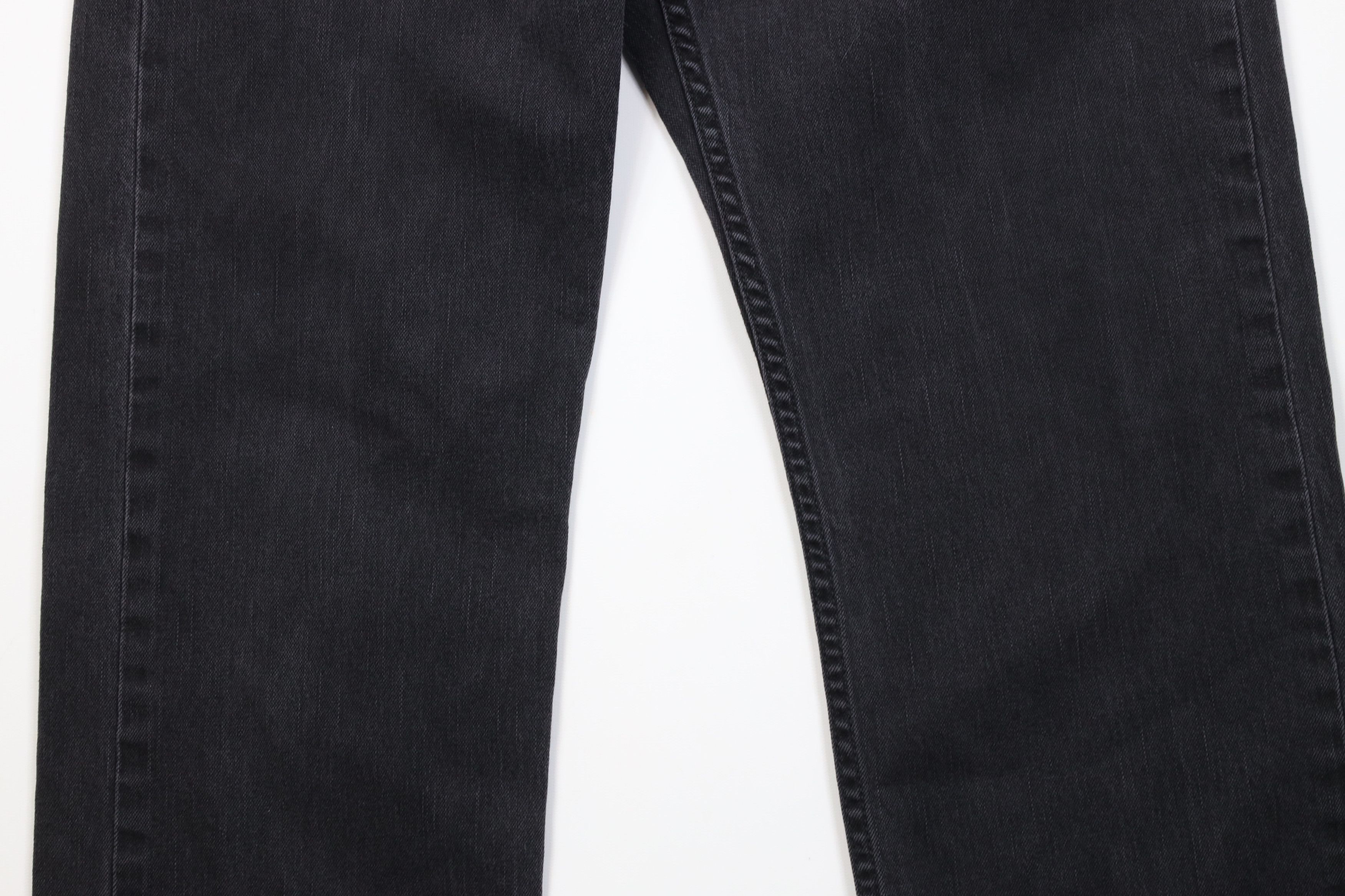 Levi's Vintage Y2K Levis 569 Straight Wide Leg Denim Jeans Black Size US 34 / EU 50 - 3 Thumbnail