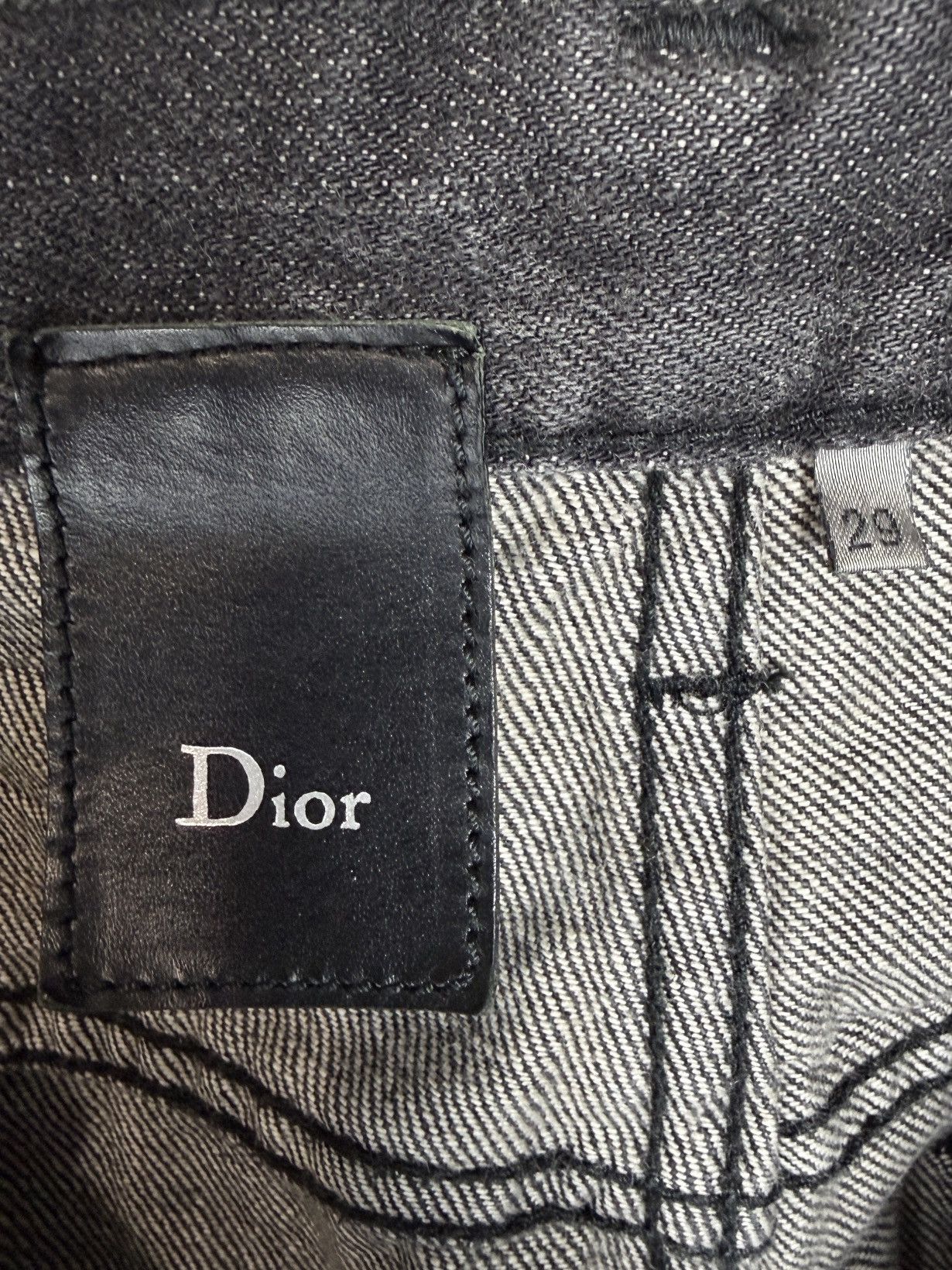 Dior SS08 Dior Homme Black Clawmark Denim Jeans KVA Size US 29 - 7 Thumbnail