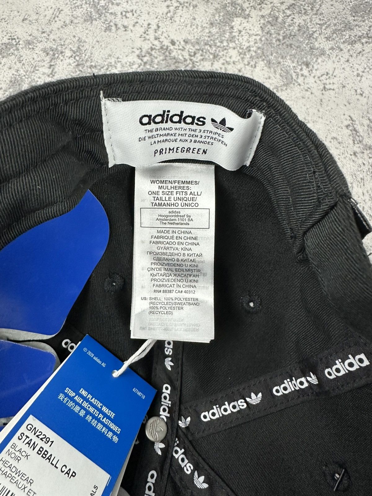 Adidas adidas Originals Stan Smith Black Dad Cap Primegreen Size ONE SIZE - 6 Thumbnail