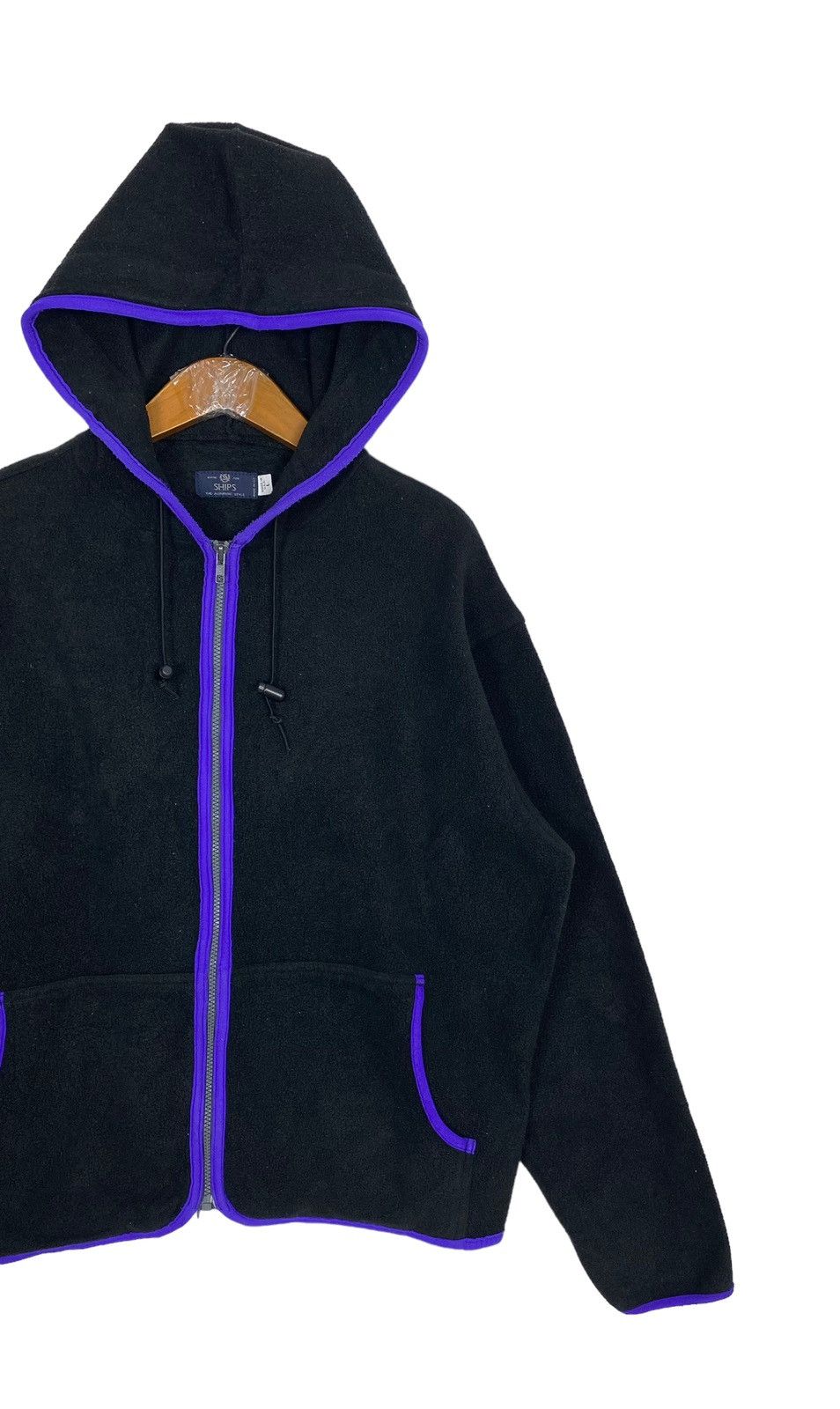 SHIPS Rare‼️ Vintage Ships Polartec Hoodie Fleece Made in Usa Size US L / EU 52-54 / 3 - 2 Thumbnail