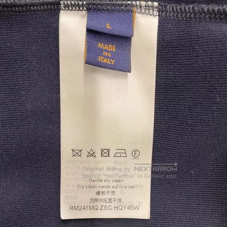 Louis Vuitton Louis Vuitton Navy blue monogrammed zip jacket Size US L / EU 52-54 / 3 - 6 Thumbnail