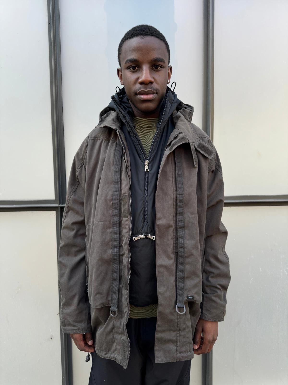 Levi's 00’s Levi’s Engineered Waxed Cotton Stash Pocket Jacket Size US L / EU 52-54 / 3 - 2 Thumbnail