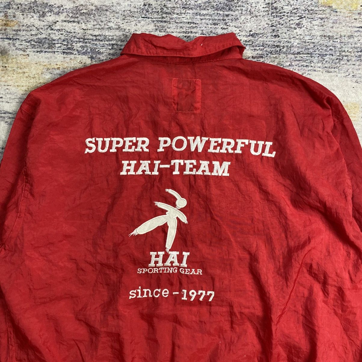 Hai Sporting Gear × Issey Miyake Vintage 90s Hai sporting gear big logo embroidery jacket Size US L / EU 52-54 / 3 - 3 Thumbnail