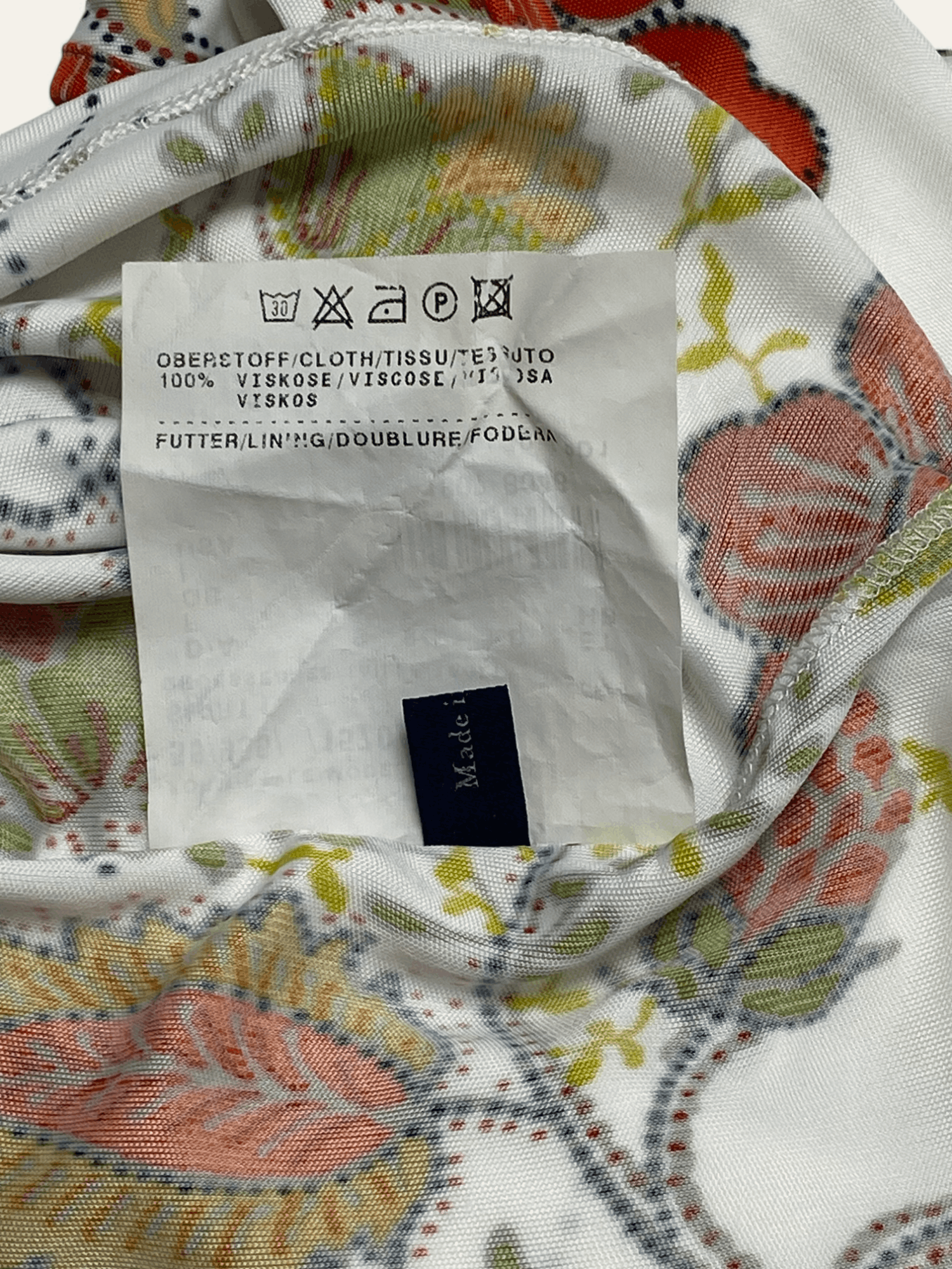 Vintage Vintage KLEIDER MANUFAKTUR Beautiful Overprint Flower Tee Size XS / US 0-2 / IT 36-38 - 6 Thumbnail