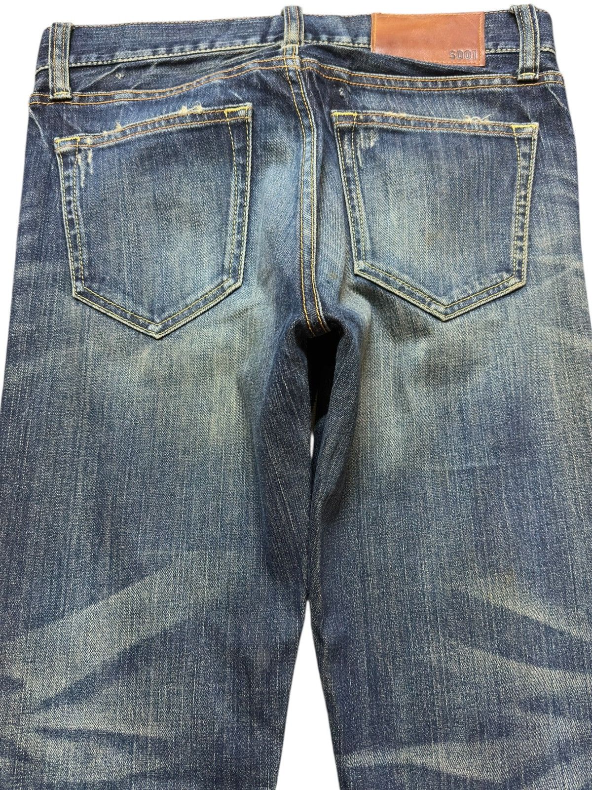 Uniqlo Vintage Uniqlo S-001 Long Leg Mudwash Distressed Denim Size US 31 - 5 Thumbnail