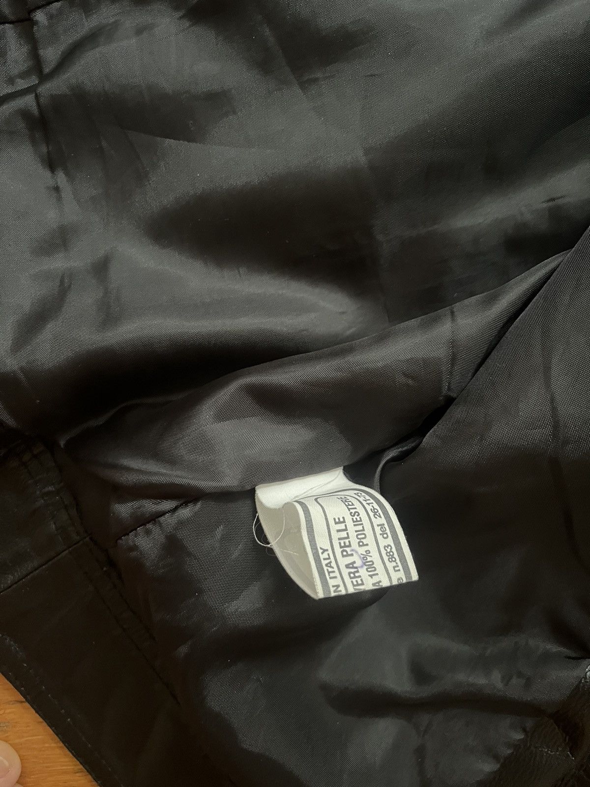 Leather Biker Vest - Hedi Slimane style