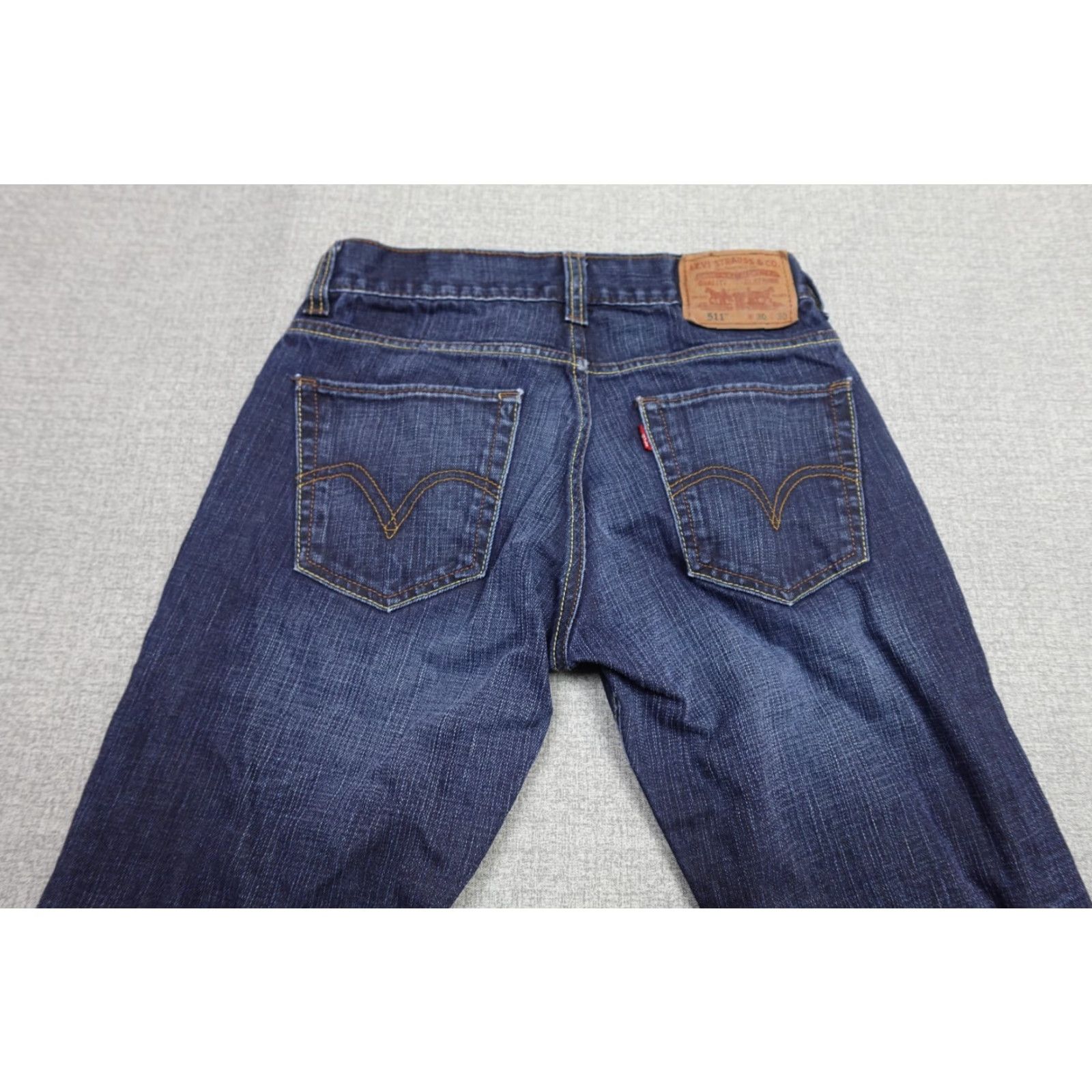 Levi's Levi's 511 Jeans Men Blue Slim Fit Dark Wash Stretch 30x30 Denim 5-Pocket Regular 30in Inseam Jeans Size US 30 / EU 46 - 5 Thumbnail