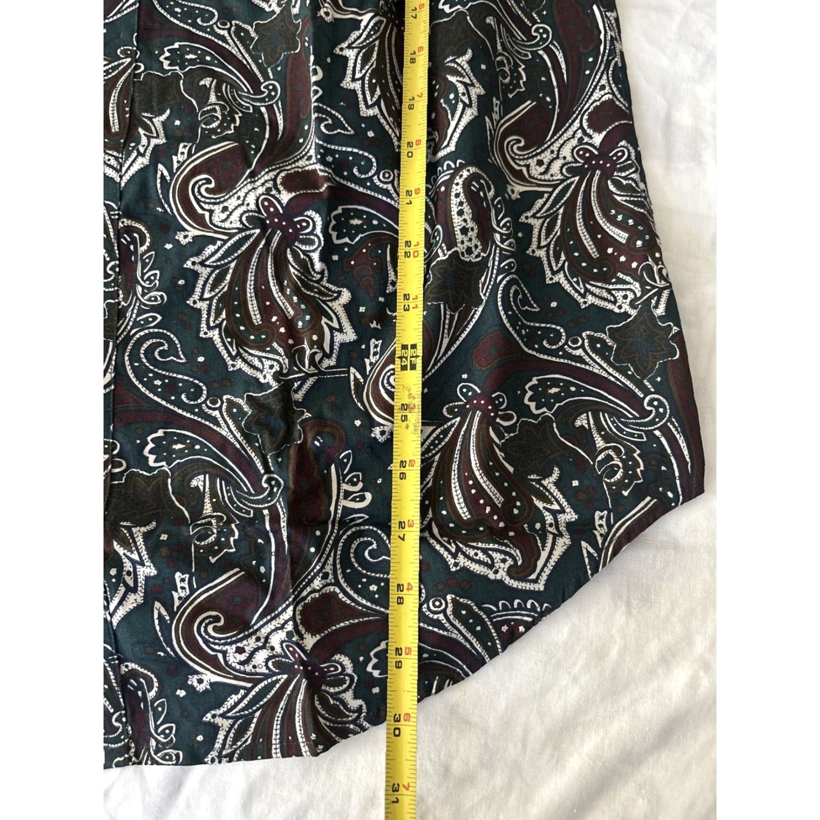 VINTAGE Roundtree & Yorke Men Shirt Casual Long Sleeve Button-Up Cotton Multicolor Paisley M