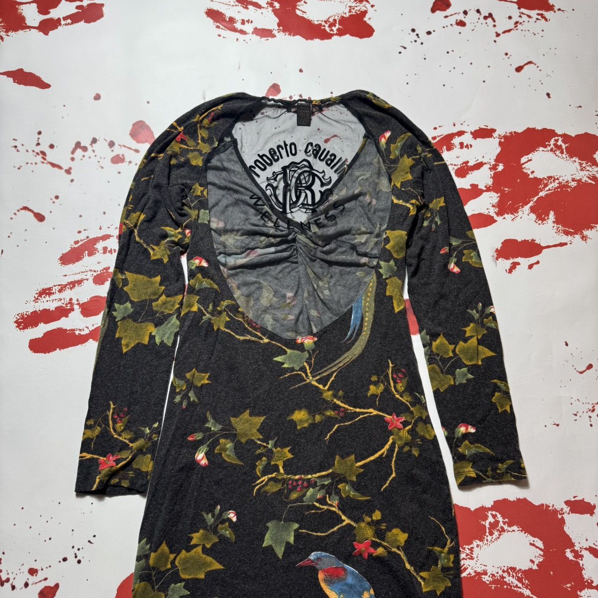Roberto Cavalli vintage roberto cavalli folwers dress just cvalli big logo Size L / US 10 / IT 46 - 6 Thumbnail
