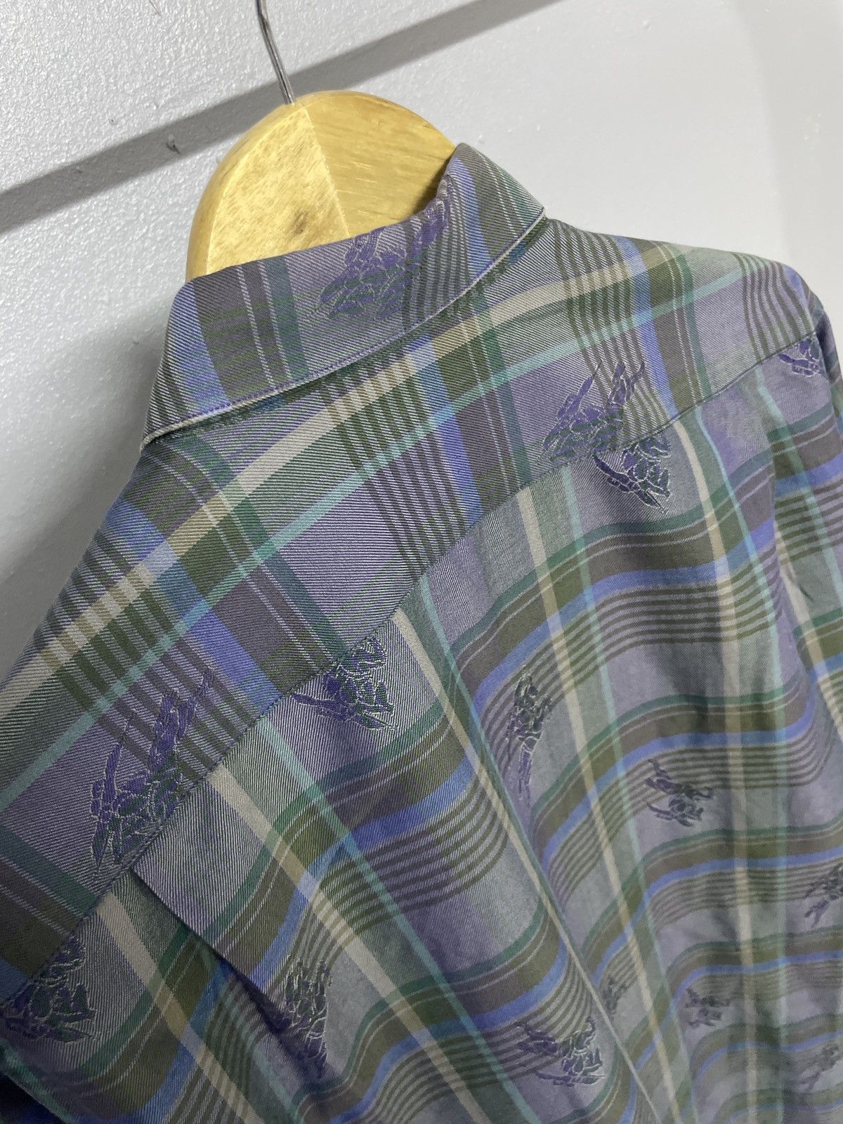 Burberry × Vintage Burberrys Full Print Button Up Shirt Size US M / EU 48-50 / 2 - 4 Thumbnail