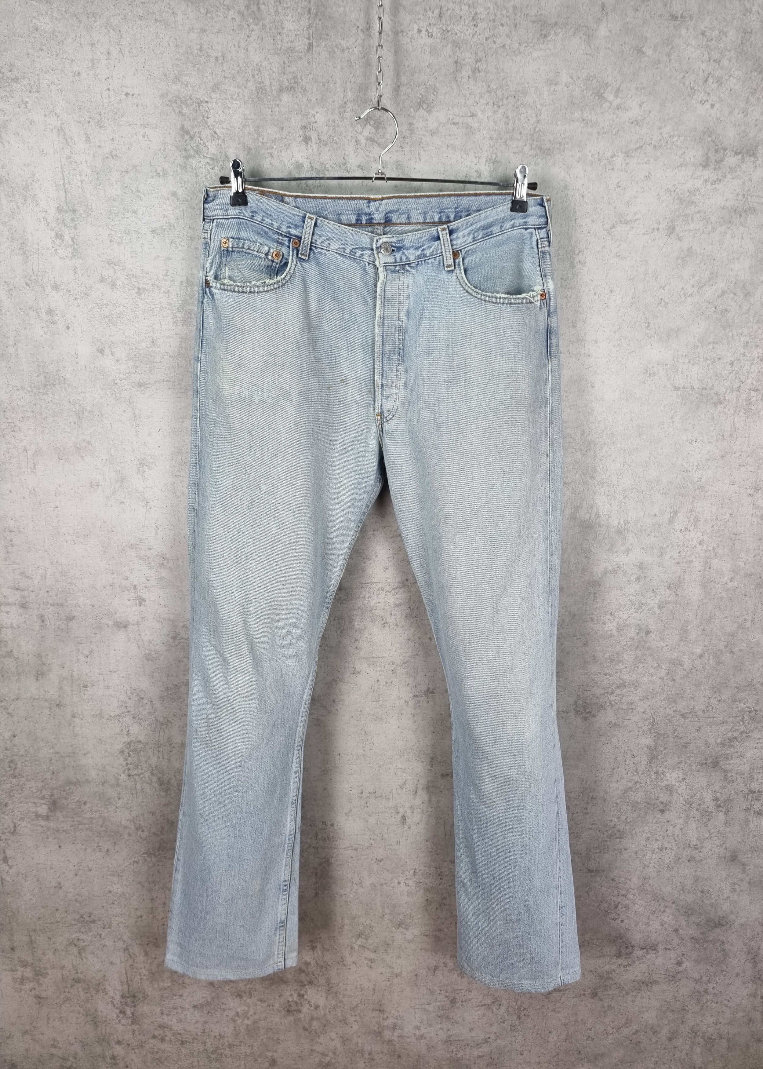 Levi's × Levi's Vintage Clothing × Vintage 1994 Vintage LEVIS 501 Dirty Distressed Jeans made in France Size US 33 - 21 Thumbnail