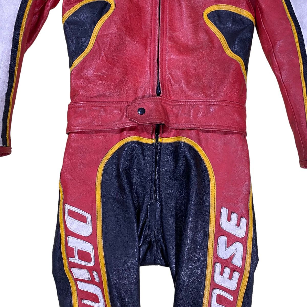 Dainese × Vintage Vintage 80s Dainese Overall Riding Suit Class Leather Size US S / EU 44-46 / 1 - 5 Thumbnail