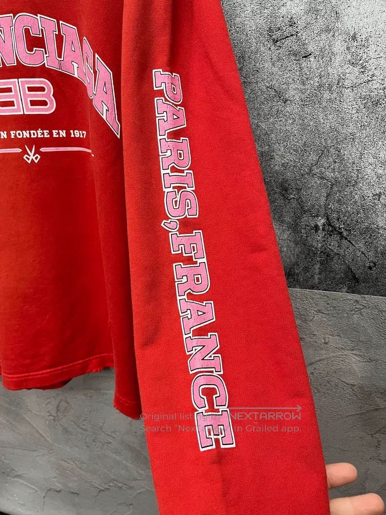 Balenciaga Balenciaga Distressed Scissor Hooded Sweatshirt Size US L / EU 52-54 / 3 - 4 Thumbnail