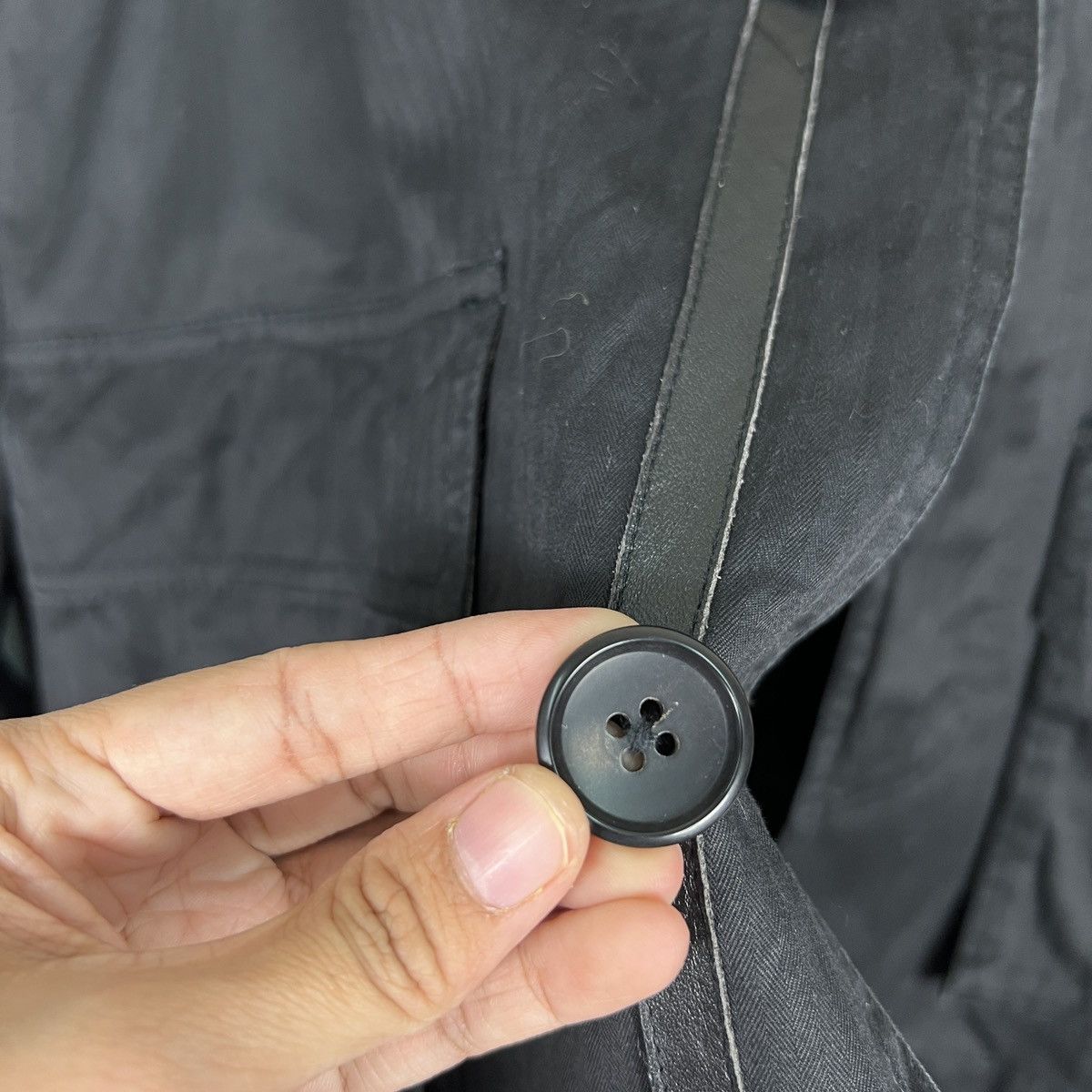 R.Newbold 🔥 BLACK R.NEWBOLD BELTED TRENCH COAT JACKET Size US M / EU 48-50 / 2 - 14 Thumbnail