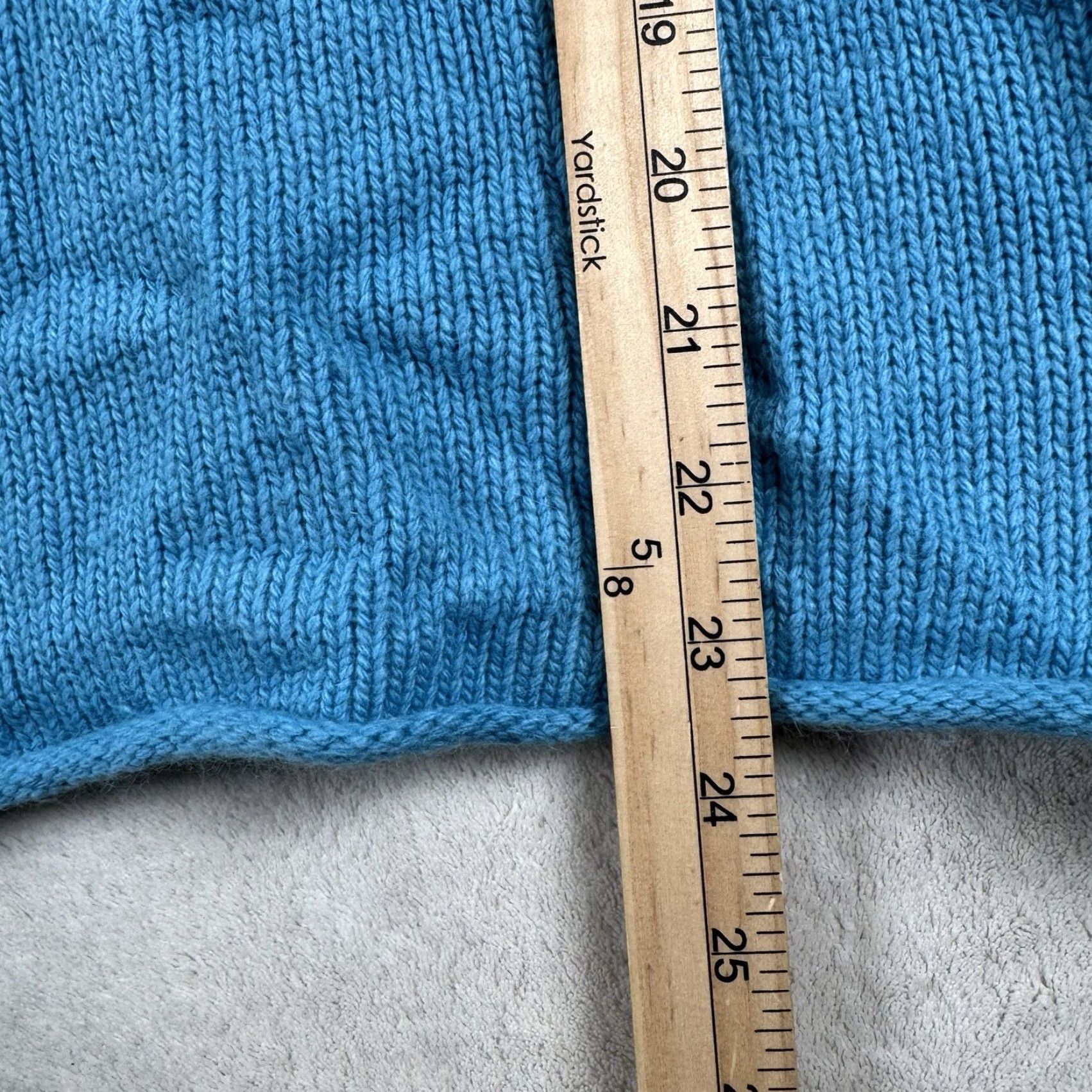 J.Crew J.CREW Merino Wool Blue Turtleneck Sweater Raglan Sleeve Pullover M Women’s Knit Lightweight Breathable Classic Academia Winter Fall Spring Vintage No Size M / US 6-8 / IT 42-44 - 7 Thumbnail