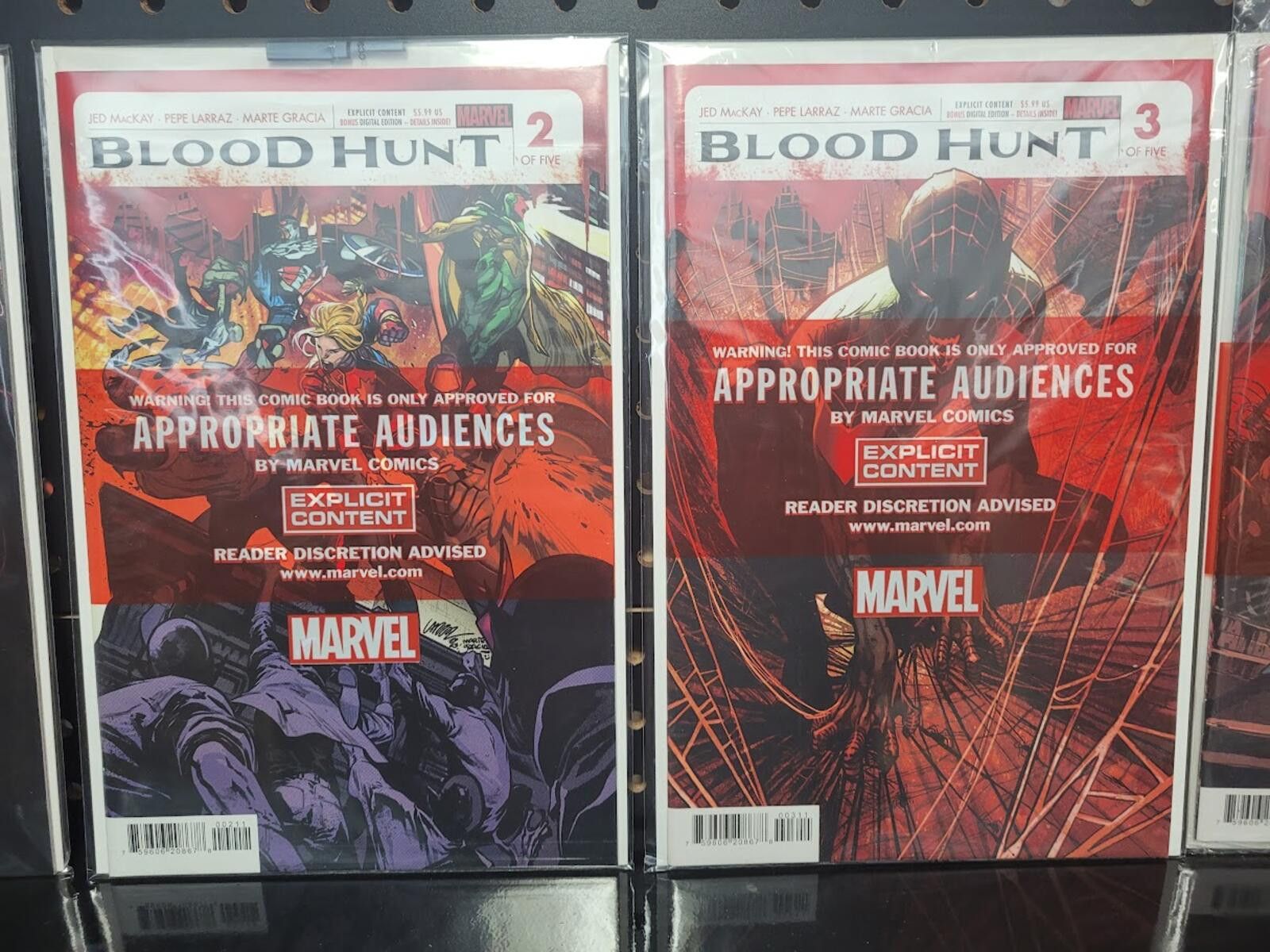 Marvel Comics Blood Hunt #1-5 Complete Red Band Set Marvel 2024 NM Size ONE SIZE - 3 Thumbnail