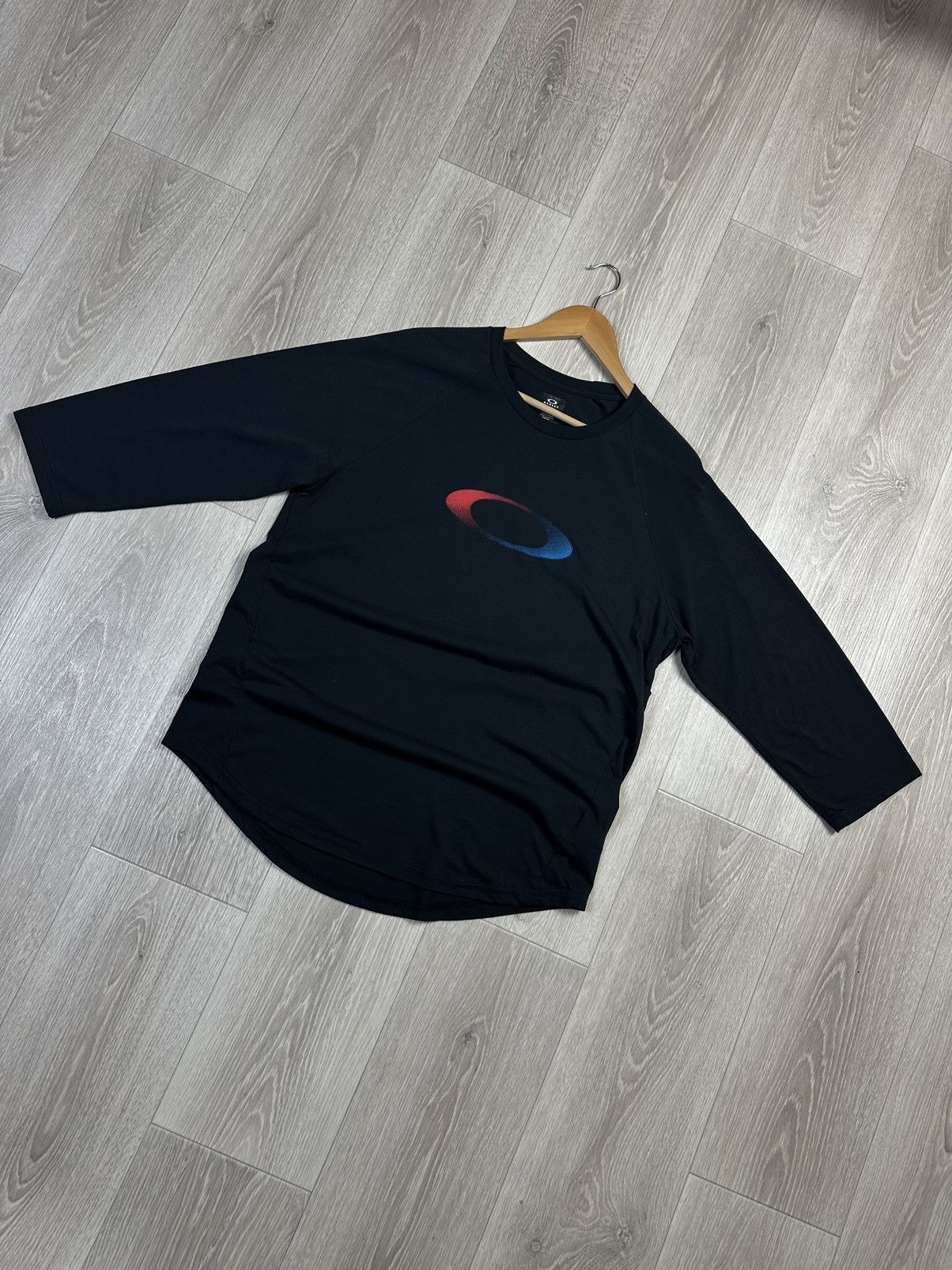 Oakley Vintage Oakley Big Logo 3/4 Sleeves Gorpcore Shirt Size US XXL / EU 58 / 5 - 3 Thumbnail