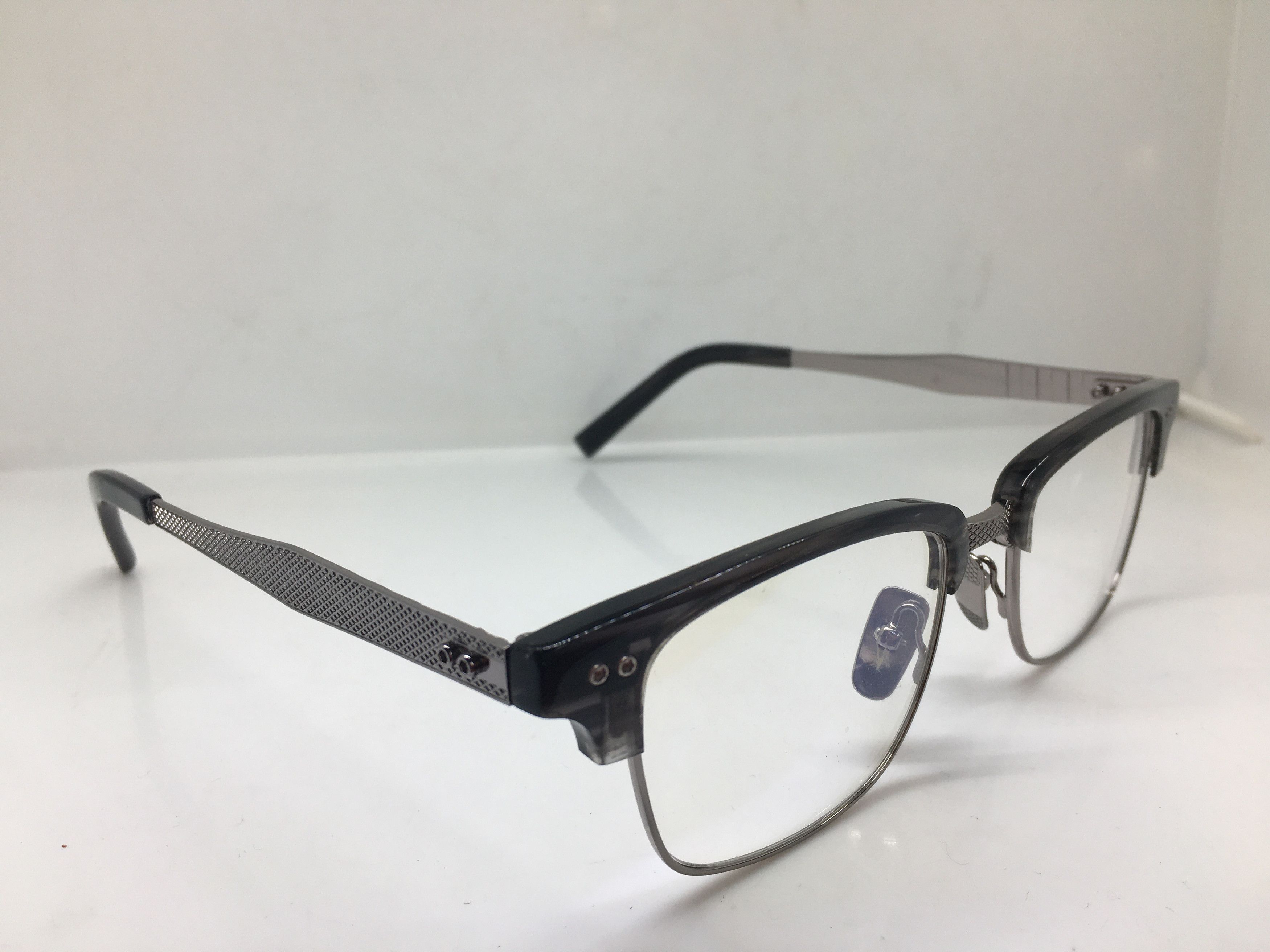 Other Mod Malcolm X Grey Silver Eyeglasses Frame Size ONE SIZE - 2 Thumbnail