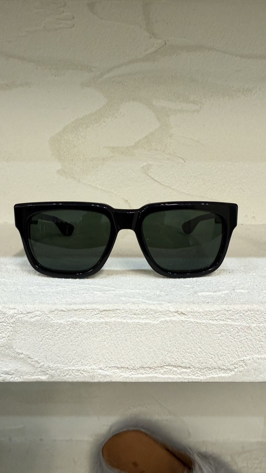 CHROME HEARTS BOX OFFICER SUNGLASSES 'BLACK'