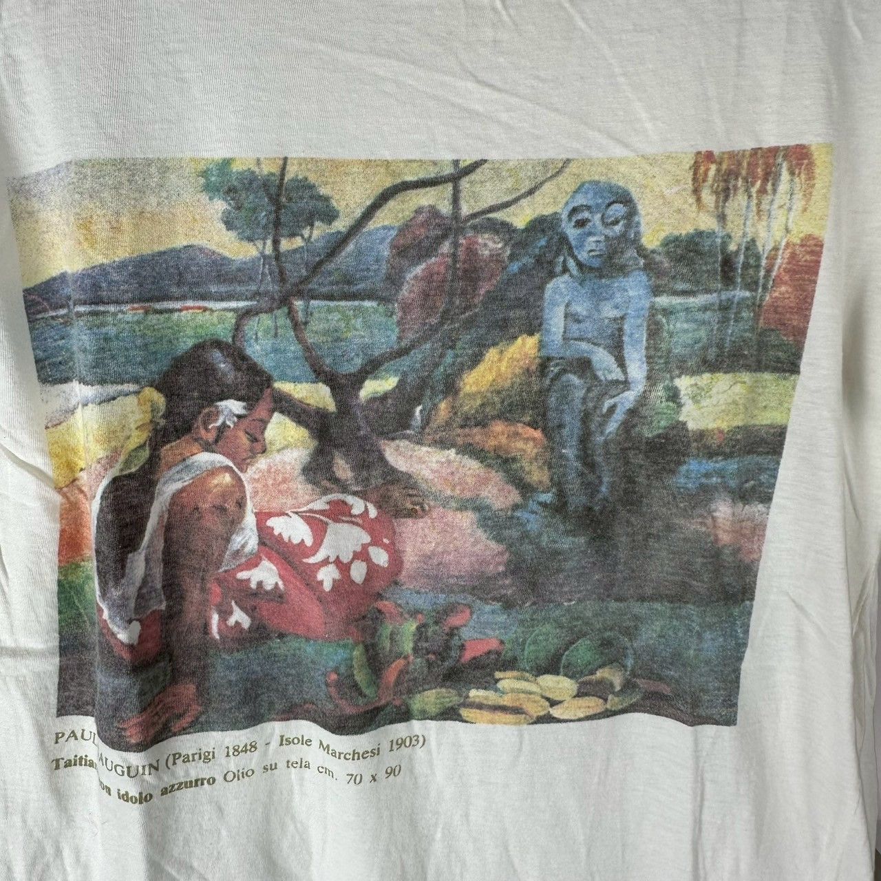 Vintage ​​​​​​Vintage 80s Paul Gauguin Painter Artwork T-shirt Size US S / EU 44-46 / 1 - 2 Thumbnail