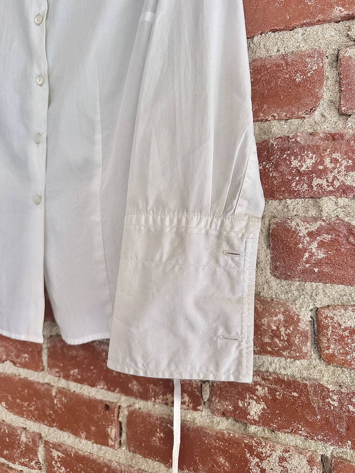 Dries Van Noten Vintage Dries Mesh Back Collared Dress Shirt Size S / US 4 / IT 40 - 5 Thumbnail