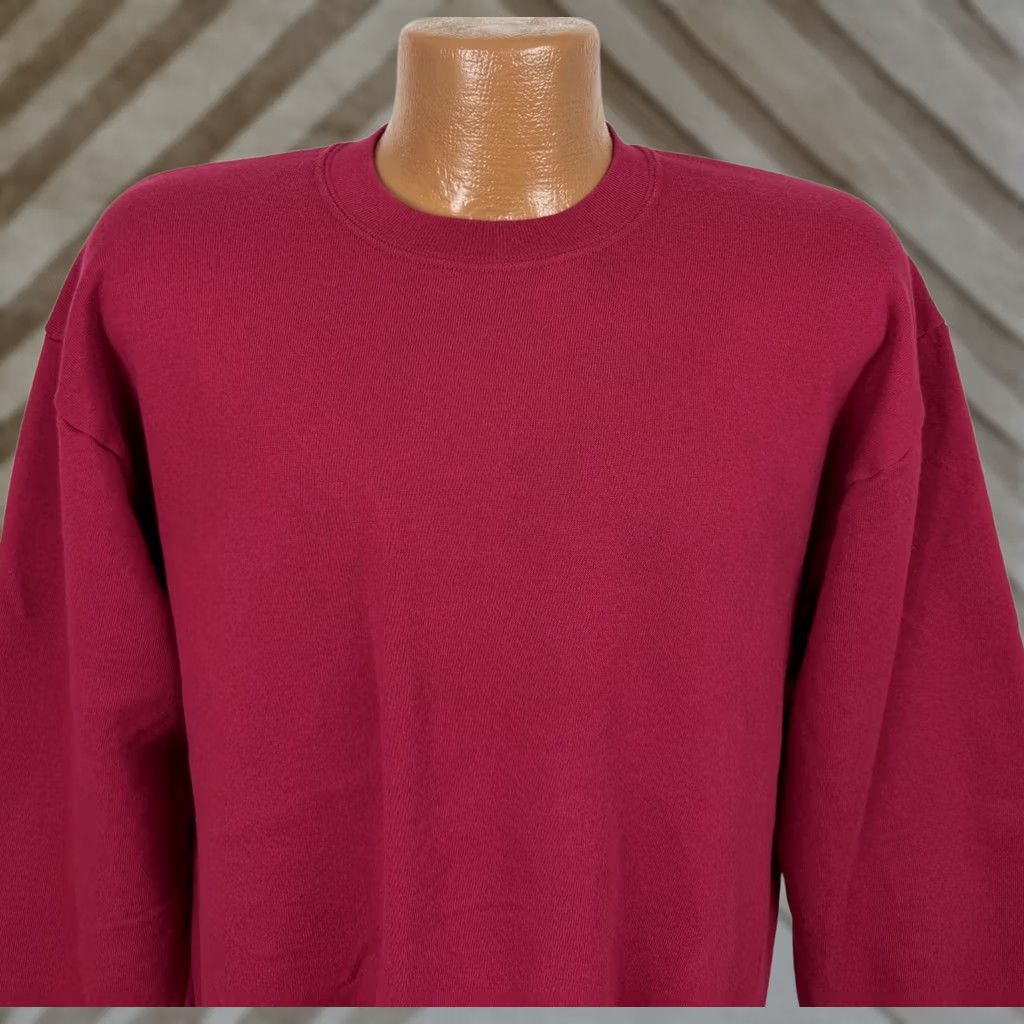 Jerzees VINTAGE Jerzees Sweatshirt Mens Large 90s Berry Red Crewneck USA Made Size US L / EU 52-54 / 3 - 1 Thumbnail