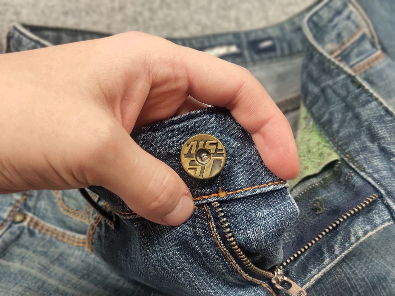 Miss Sixty Vintage Miss Sixty Y2K Style Eden Faded Denim Straight Jeans Size 31" - 14 Thumbnail