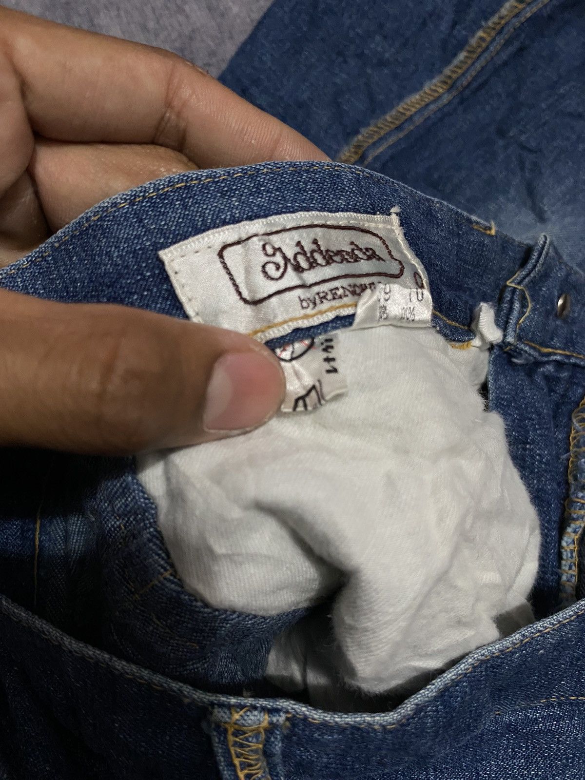Vintage ADDENDA SUPER FLARE BOOT CUT DENIM PANTS Size 24" / US 00 / IT 34 - 8 Thumbnail