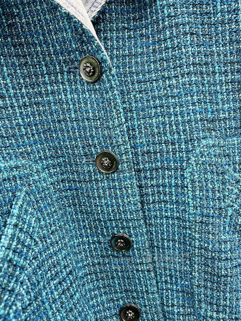 Chanel Chanel Peacock blue silhouette woven denim jacket Size XS / US 0-2 / IT 36-38 - 2 Thumbnail