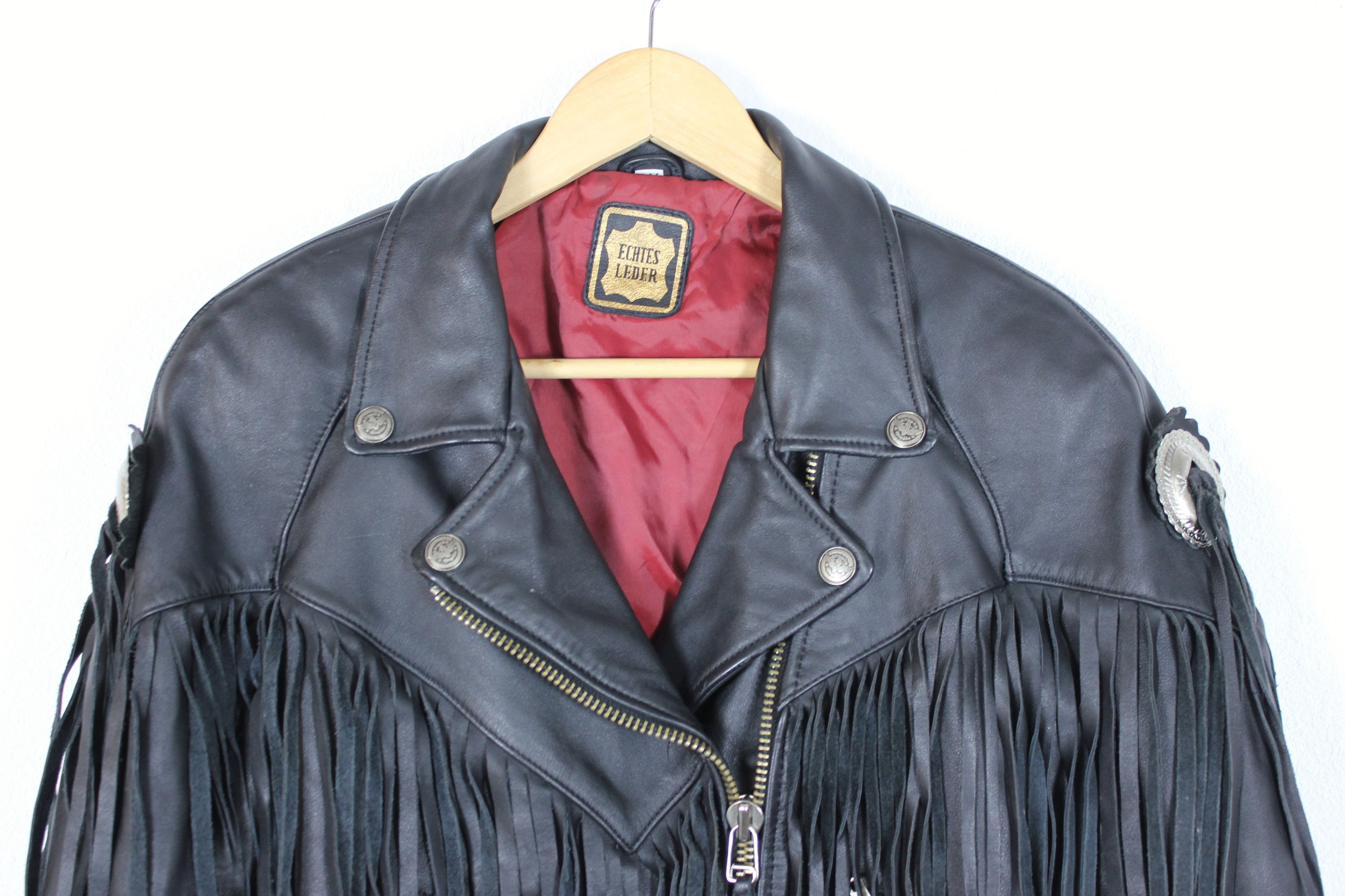 Cowboy Equipment × Leather × Vintage Echtes Leder Leather Jacket Size M Size M / US 6-8 / IT 42-44 - 2 Thumbnail