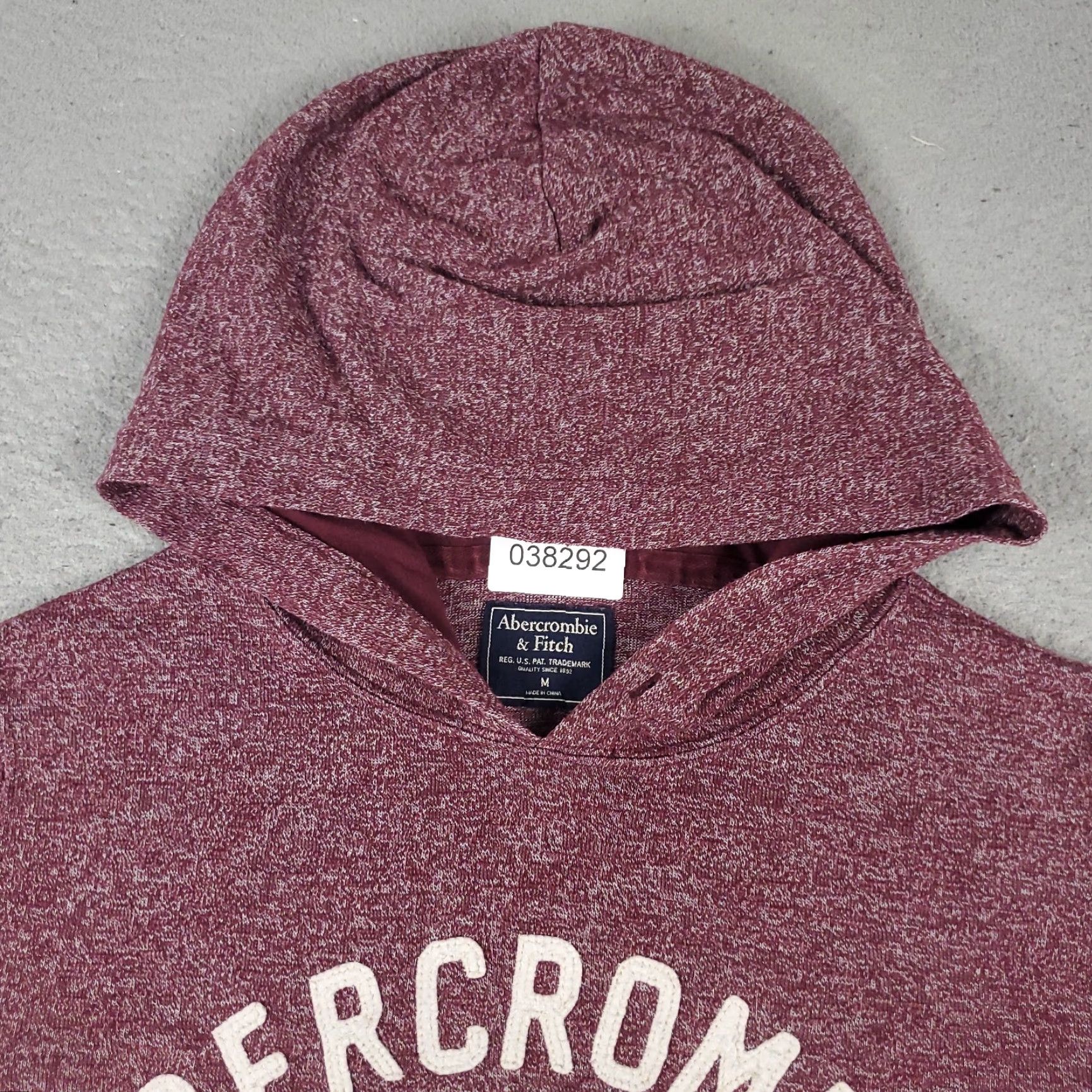 Abercrombie & Fitch Abercrombie & Fitch Red Hoodie Mens Medium Pullover Sweatshirt Casual Knit Mock Neck Size US M / EU 48-50 / 2 - 3 Thumbnail