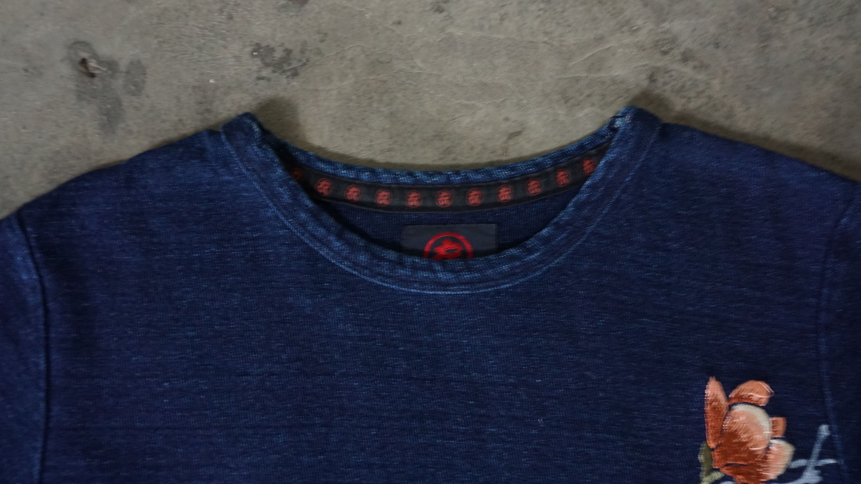 Japanese Brand koromo Embroidery Long Sleeve Denim Shirt Size XXS / US 00 / IT 34 - 4 Thumbnail