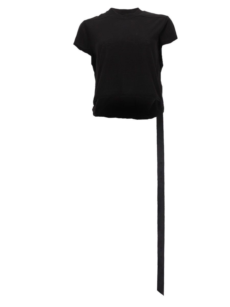 Rick Owens Drkshdw RICK OWENS DRKSHDW "CROPPED SMALL LEVEL T" T-SHIRT - BLACK Size S / US 4 / IT 40 - 1 Thumbnail