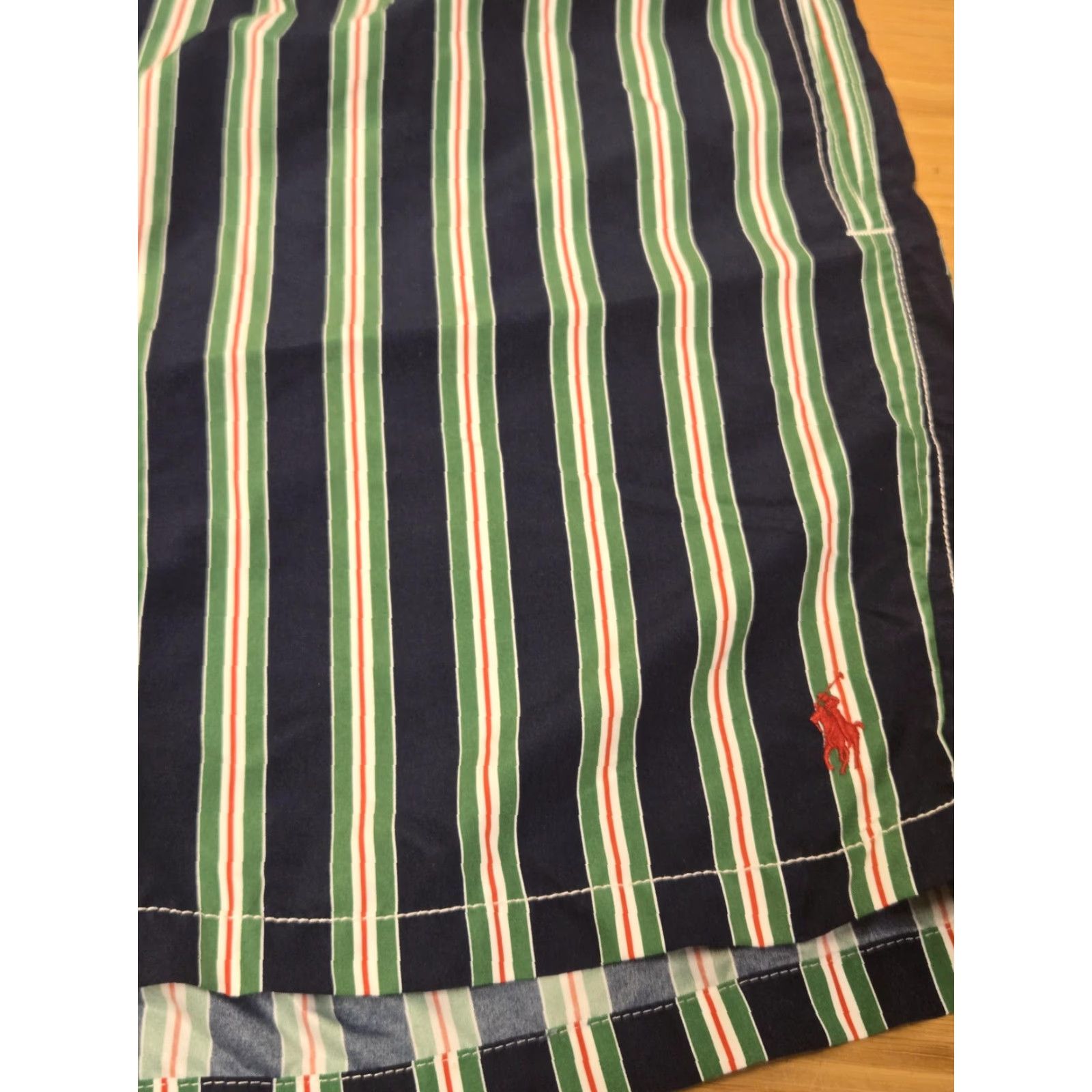 Polo Ralph Lauren Polo Ralph Lauren Shorts Mens 2XL Blue Green Stripe Swim Trunks Drawstring Size US XXL / EU 58 / 5 - 4 Thumbnail