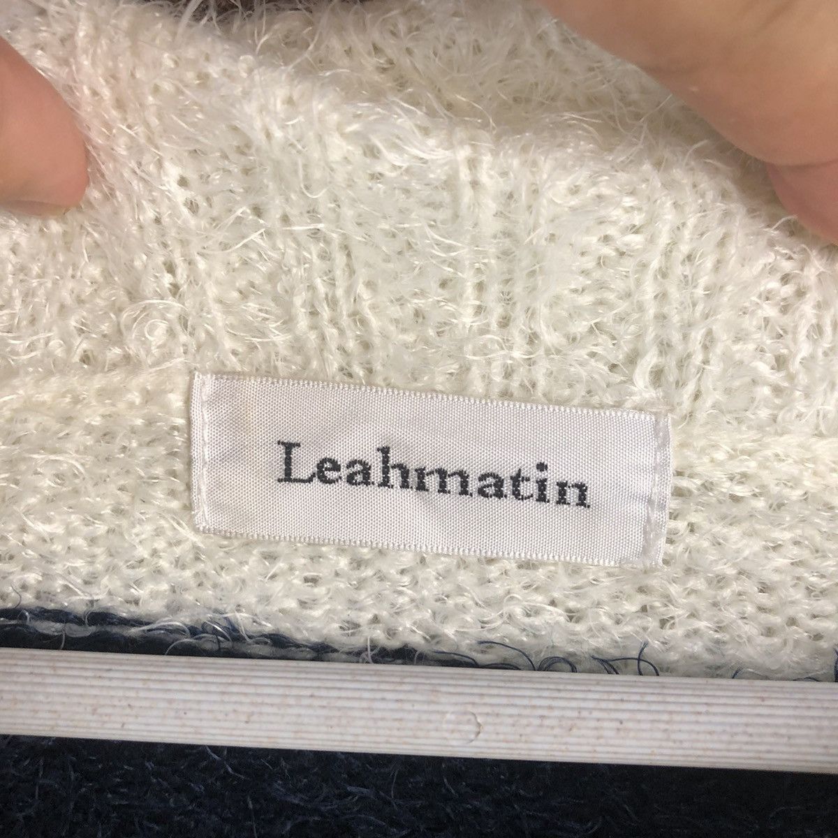 Homespun Knitwear × Japanese Brand × OVER THE STRiPES DLL Leah Matin BlueStripe Turtle Neck Knitwear #C041 Size M / US 6-8 / IT 42-44 - 10 Thumbnail