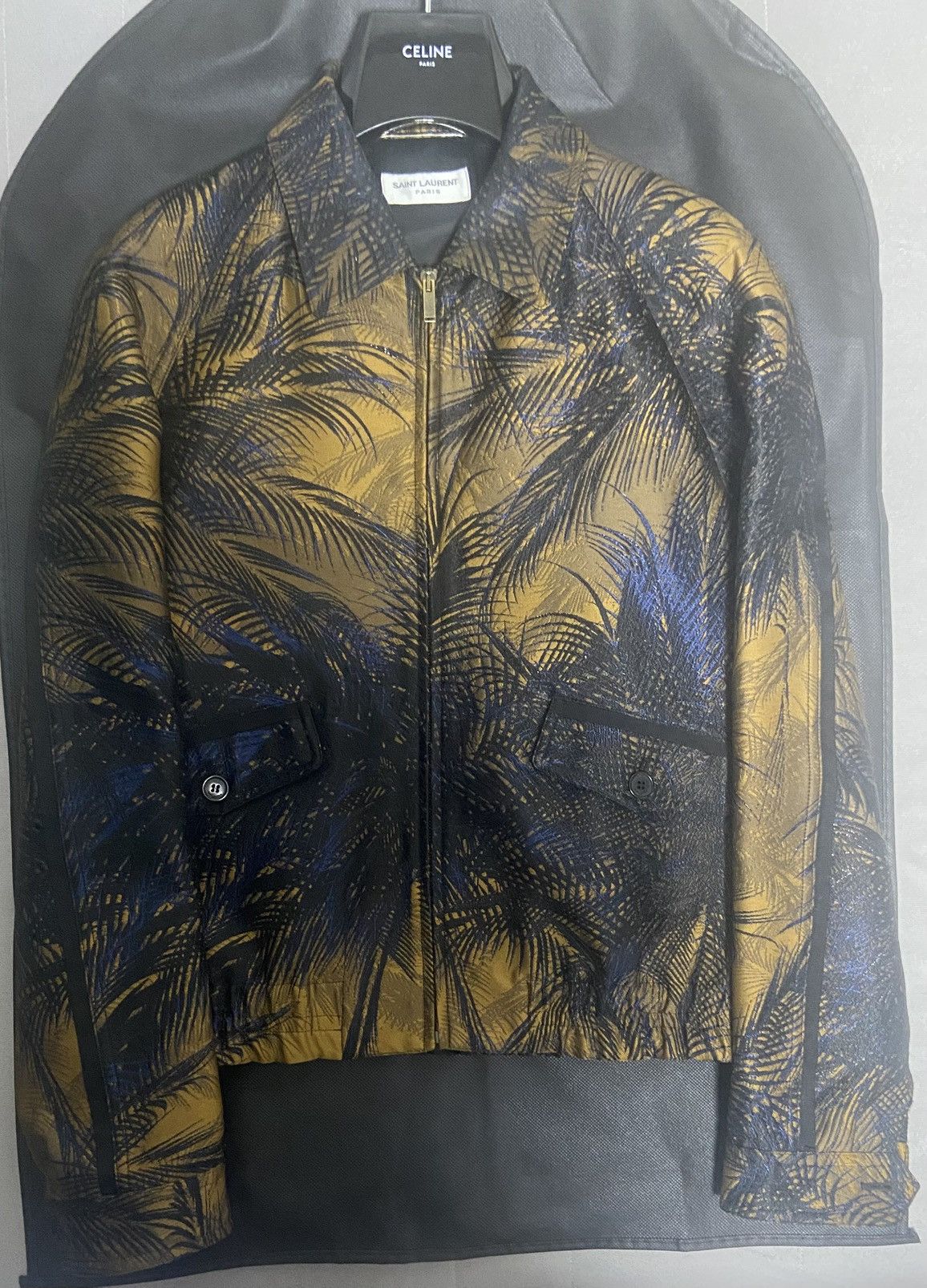 Saint Laurent Paris Saint Laurent SS21 palmtree jacquard embroidered bomber 46 Size US S / EU 44-46 / 1 - 3 Thumbnail