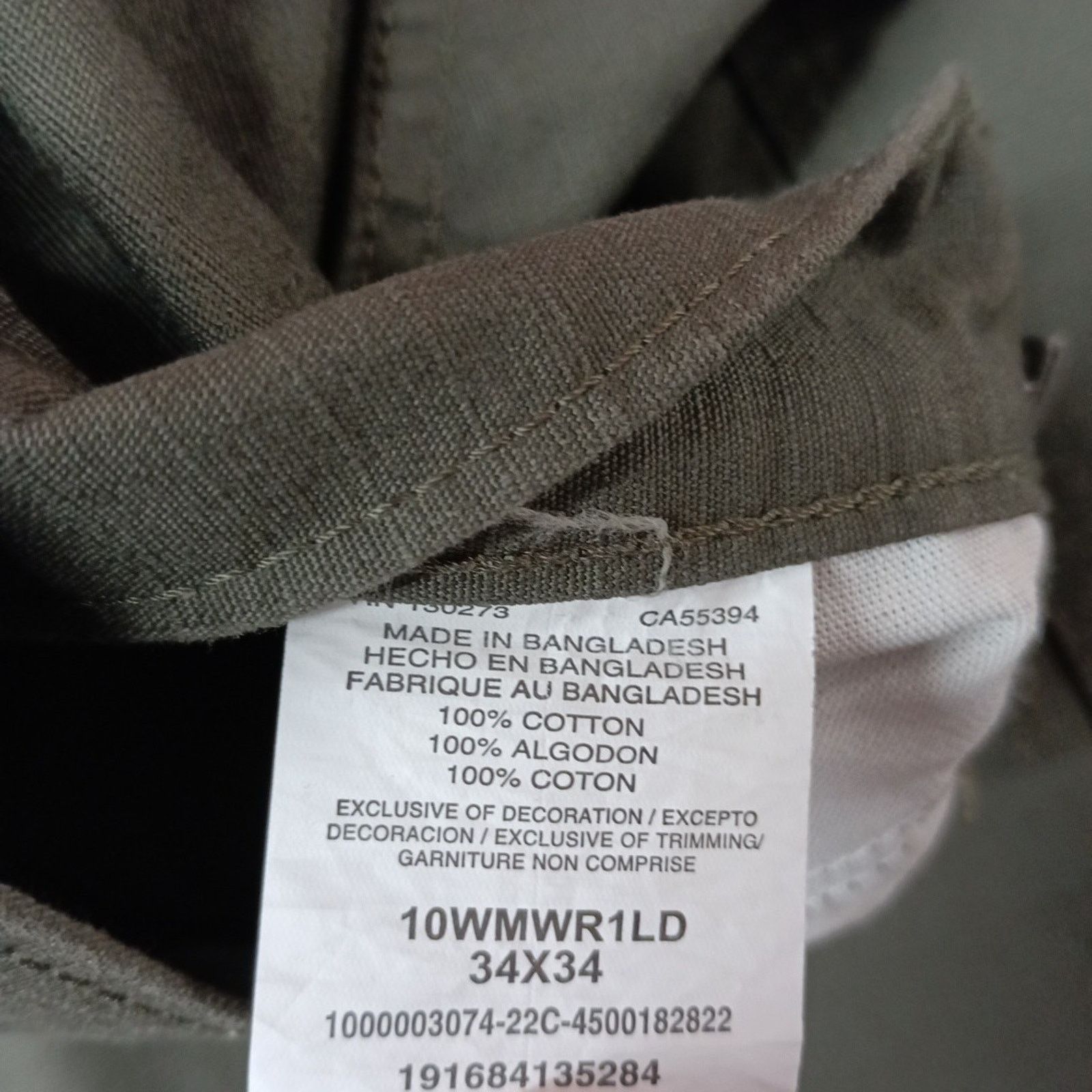 Wrangler Wrangler Ripstop Cargo Pants Men's 34x34 Green Relaxed Fit Size US 34 / EU 50 - 5 Thumbnail