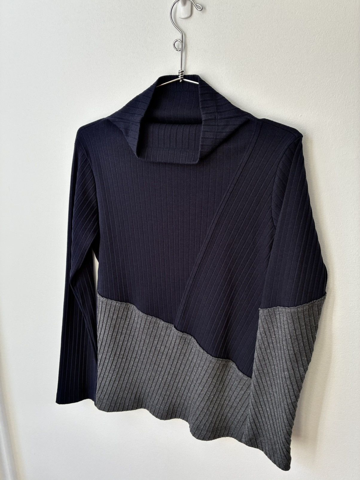 Yohji Yamamoto Y’S YOHJI YAMAMOTO AW2018 Pleated Asymmetric Mockneck Size US M / EU 48-50 / 2 - 4 Thumbnail