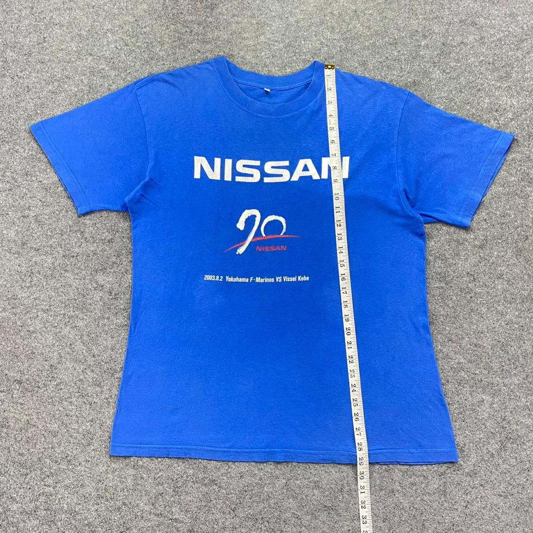 Nissan Vintage Nissan 2003 Yokohama F. Marius vs Vissel Kobe Tshirt Size US L / EU 52-54 / 3 - 5 Thumbnail