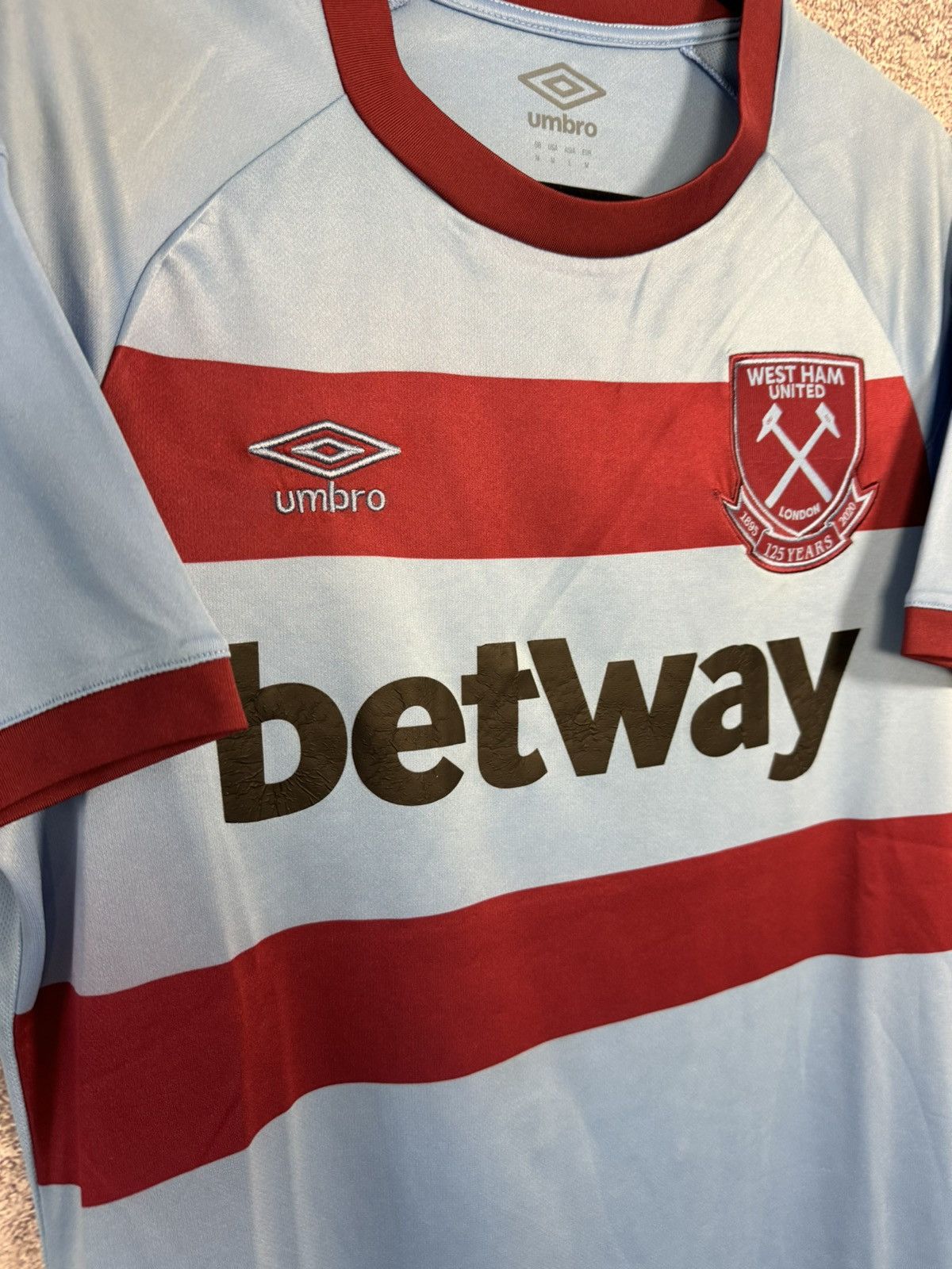 Umbro × Vintage Vintage West Ham United 2020/21 Umbro Jersey M size Size US M / EU 48-50 / 2 - 6 Thumbnail