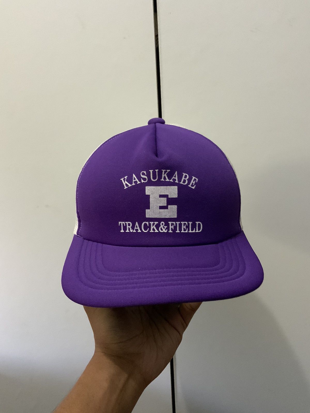 Japanese Brand Vintage Kasukabe Track & Field Trucker Hat Size ONE SIZE - 1 Thumbnail