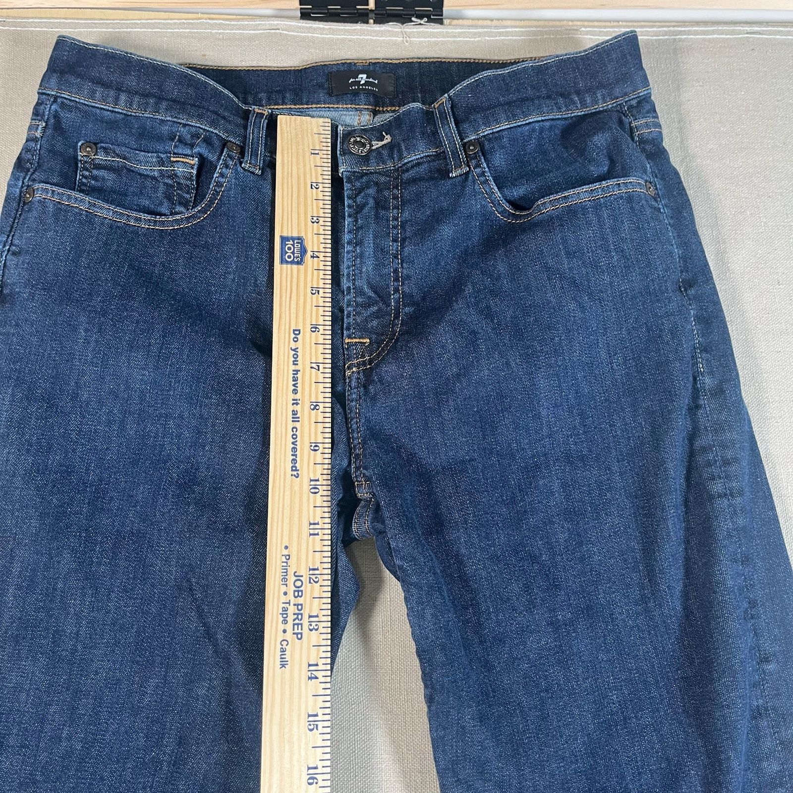 7 For All Mankind 7 For All Mankind Jeans Mens Straight Leg Los Angeles 34x32 Size US 34 / EU 50 - 4 Thumbnail