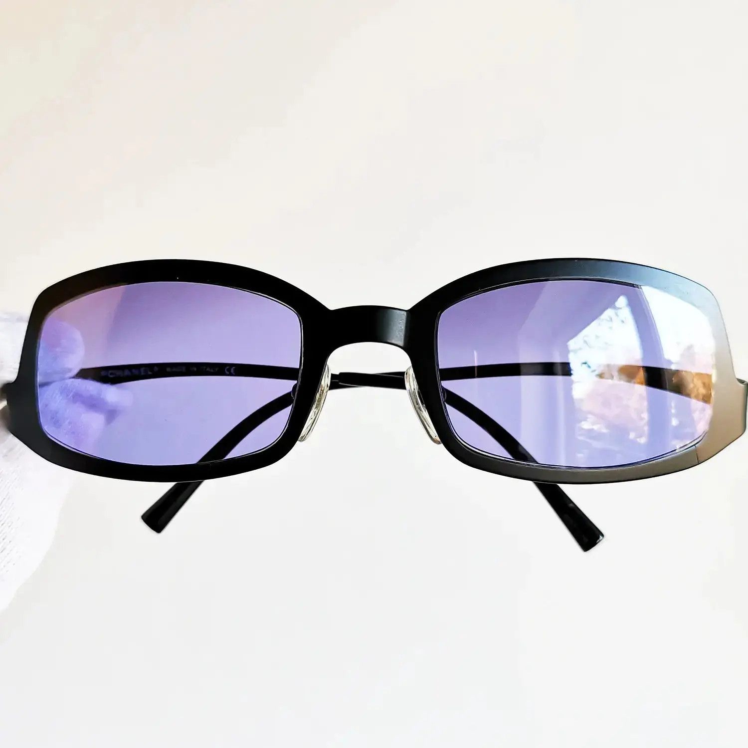 Chanel × Vintage CHANEL SUNGLASSES 4022 LOGO ICONIC 4017 Mask RI902 Size ONE SIZE - 3 Thumbnail