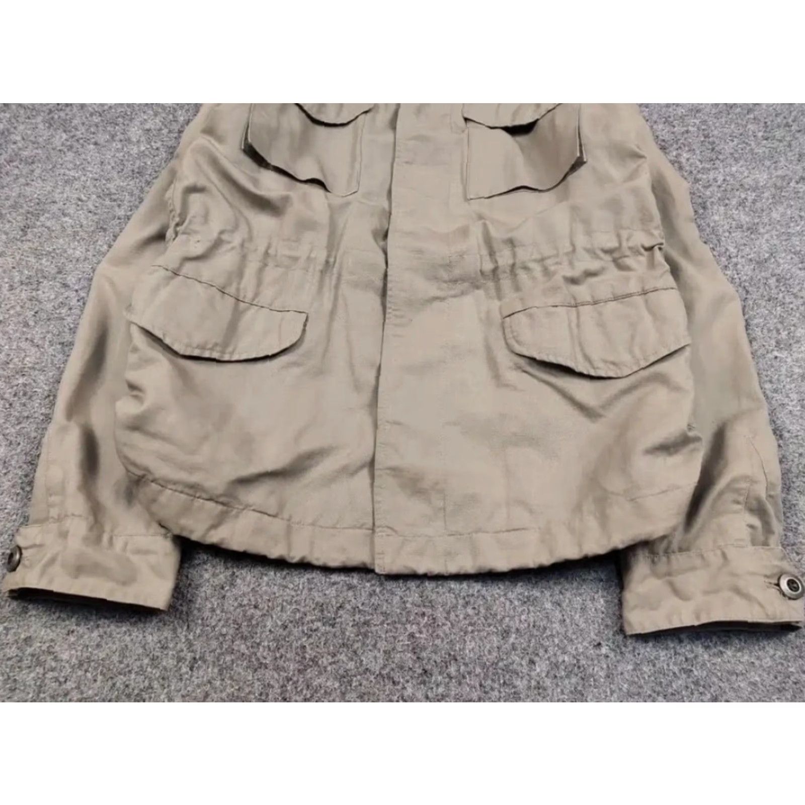 Allsaints Allsaints Field Beige Multi Pocket Vulcan Jacket Mens L Beige Army Military Jacket With Pockets Size US L / EU 52-54 / 3 - 4 Thumbnail