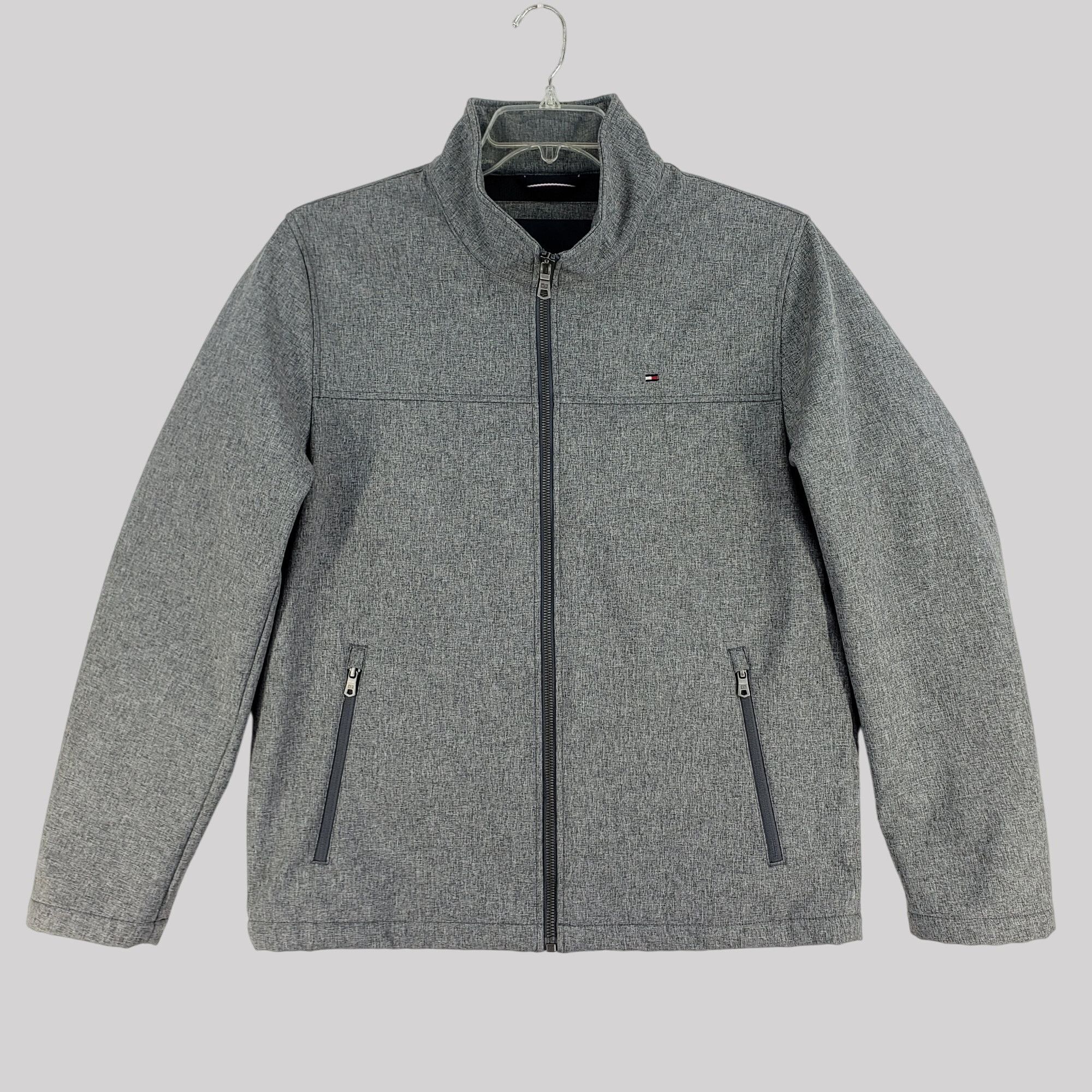 Tommy Hilfiger Tommy Hilfiger Mens Gray Full-Zip Windbreaker Jacket M Size US M / EU 48-50 / 2 - 1 Thumbnail