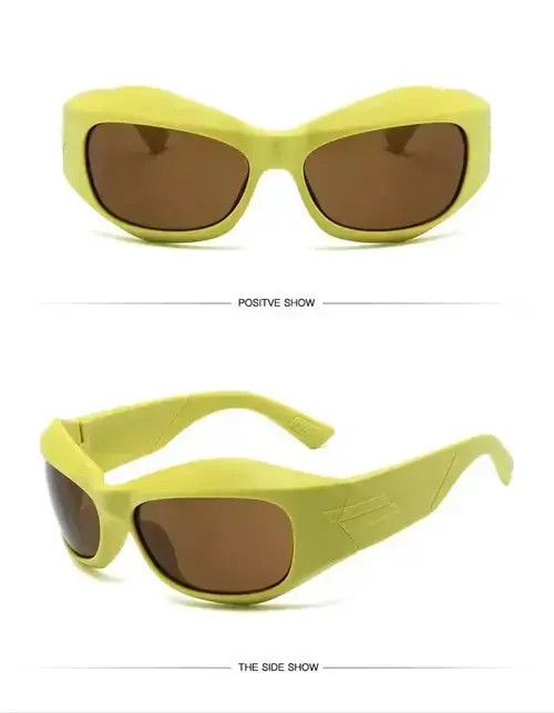 Electric Visual × Japanese Brand Irregular HipHop Japan Streetwear Y2K Steampunk Sunglasses Size ONE SIZE - 2 Thumbnail