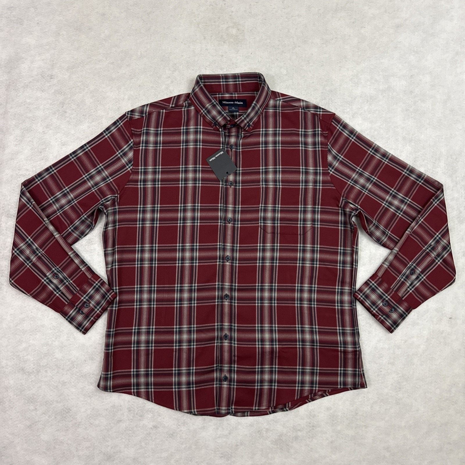Mizzen+Main Mizzen And Main City Flannel Twill Shirt XL Plaid Trim Size US XL / EU 56 / 4 - 3 Thumbnail