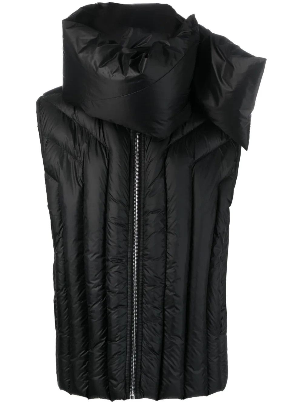 Rick Owens o1y0325 Shell Vest in Black Size US M / EU 48-50 / 2 - 1 Thumbnail