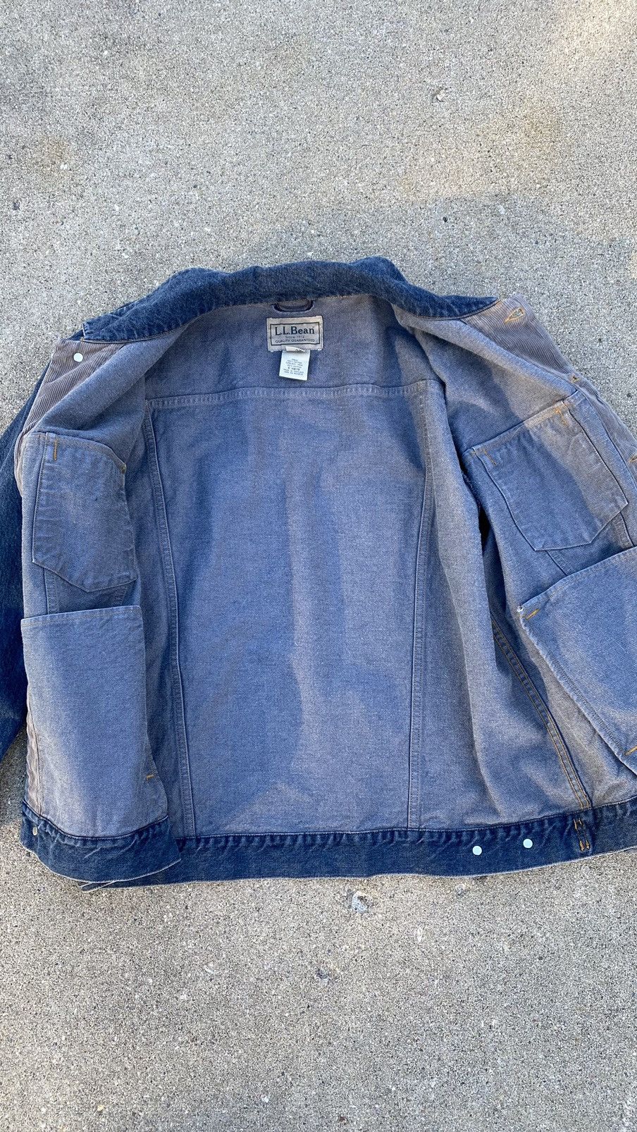 L.L. Bean Vintage L.L. Bean dark blue jean jacket Size US XL / EU 56 / 4 - 2 Thumbnail