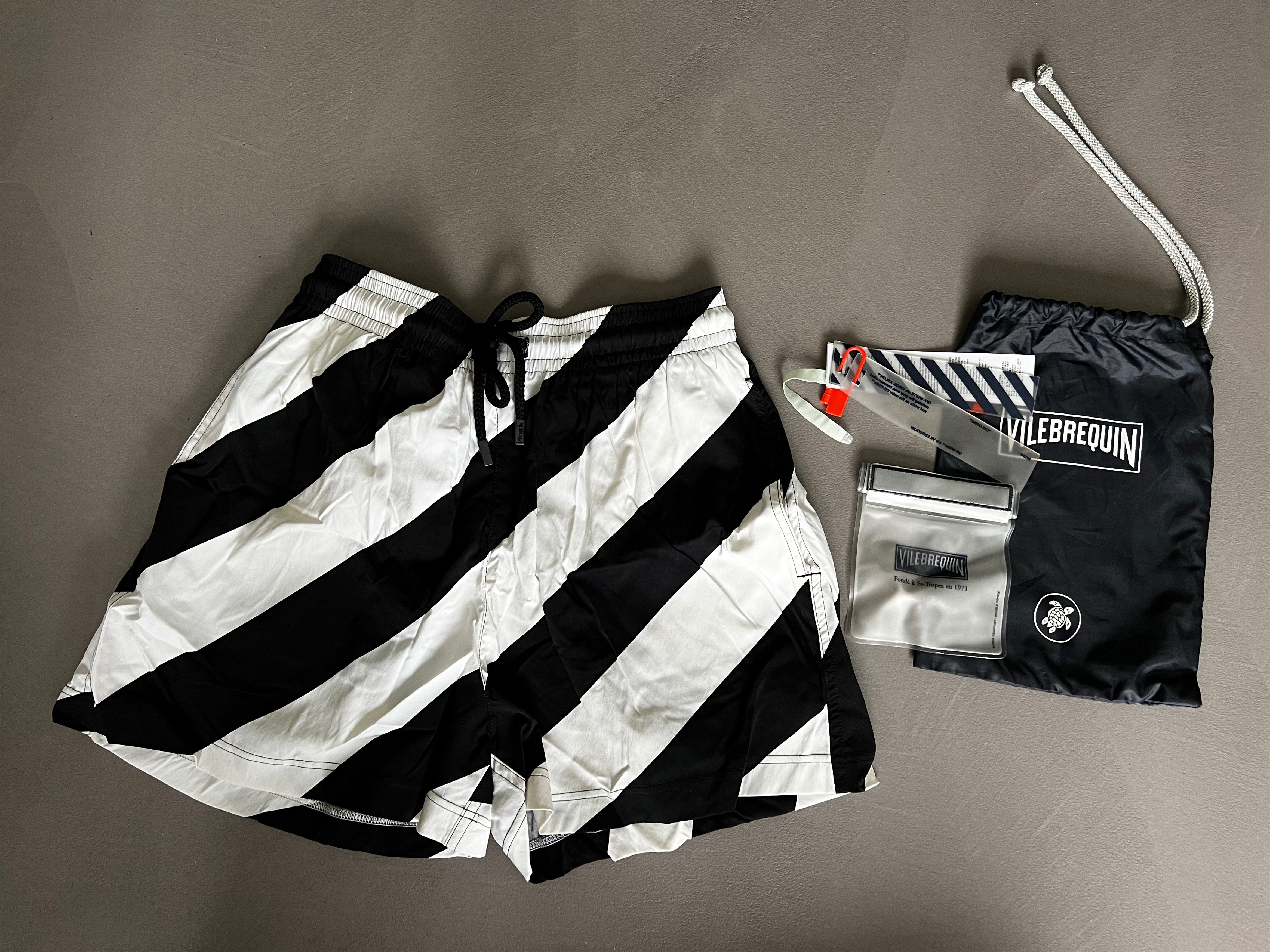 Off-White × Vilebrequin Off-White x Vilebrequin Striped Moorise Swim Shorts, Size S Size US 30 / EU 46 - 1 Thumbnail